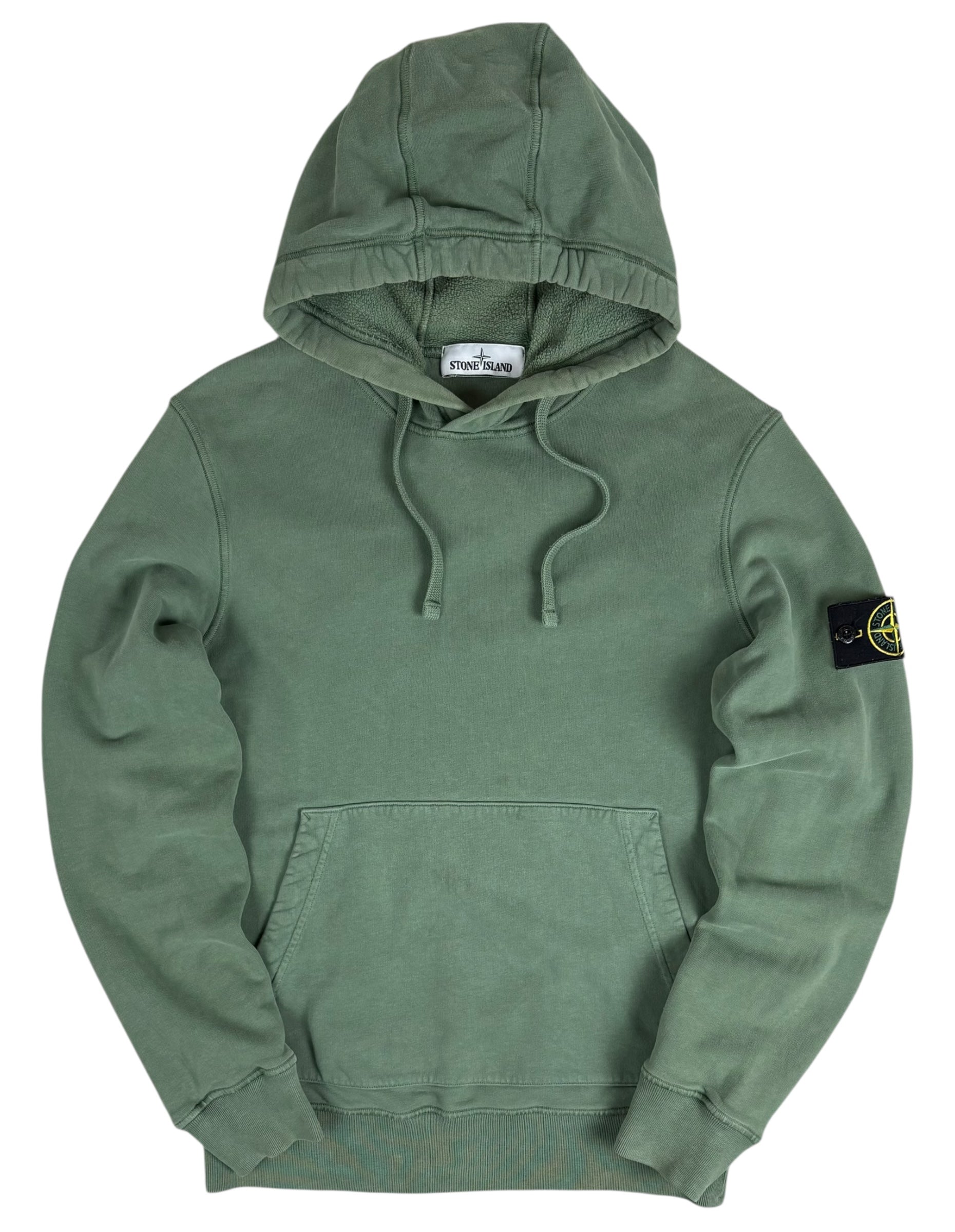 Hoodie Stone Island kaki taille S - Vue de face