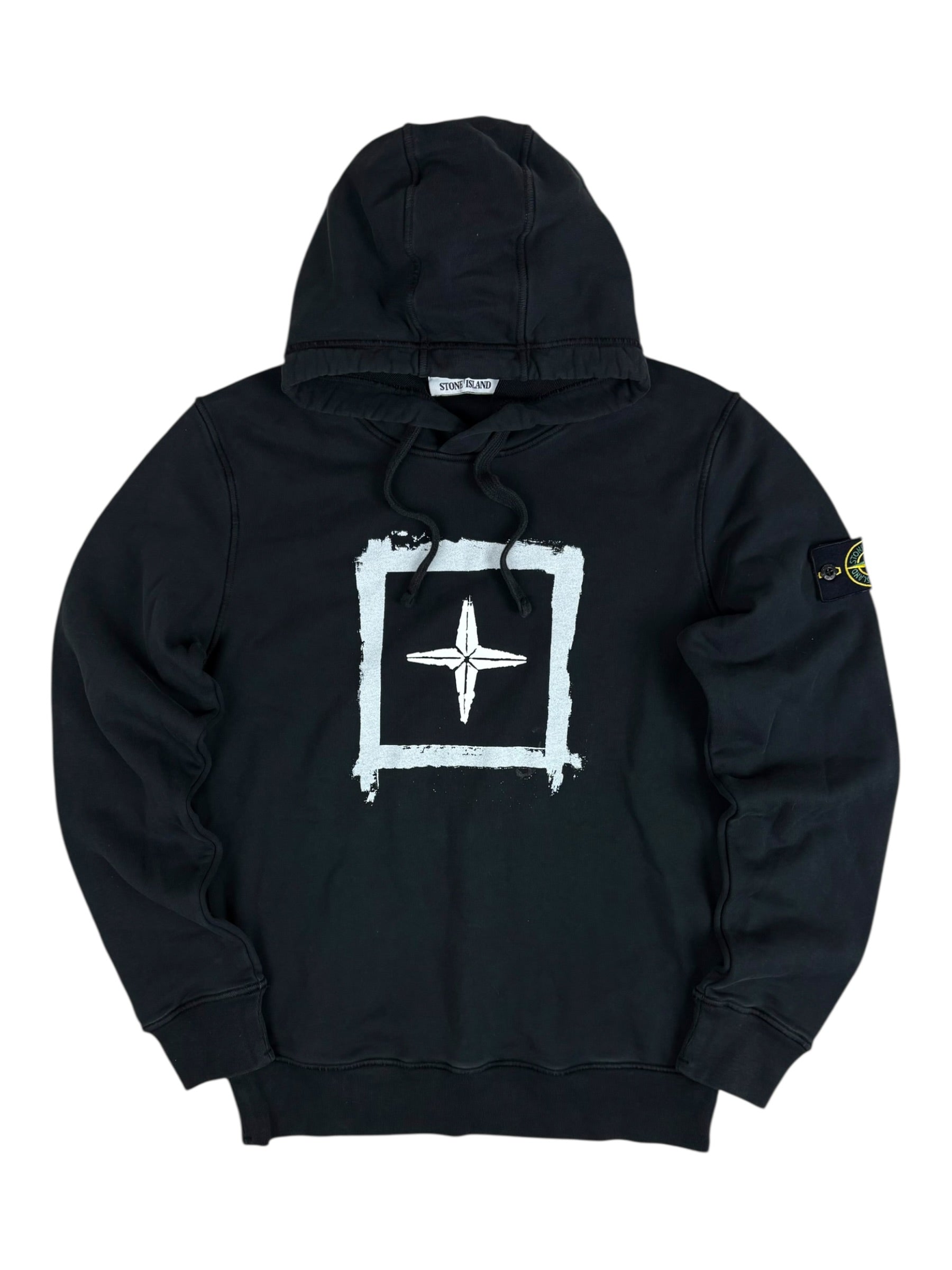 Hoodie Stone Island noir taille M - Vue de face