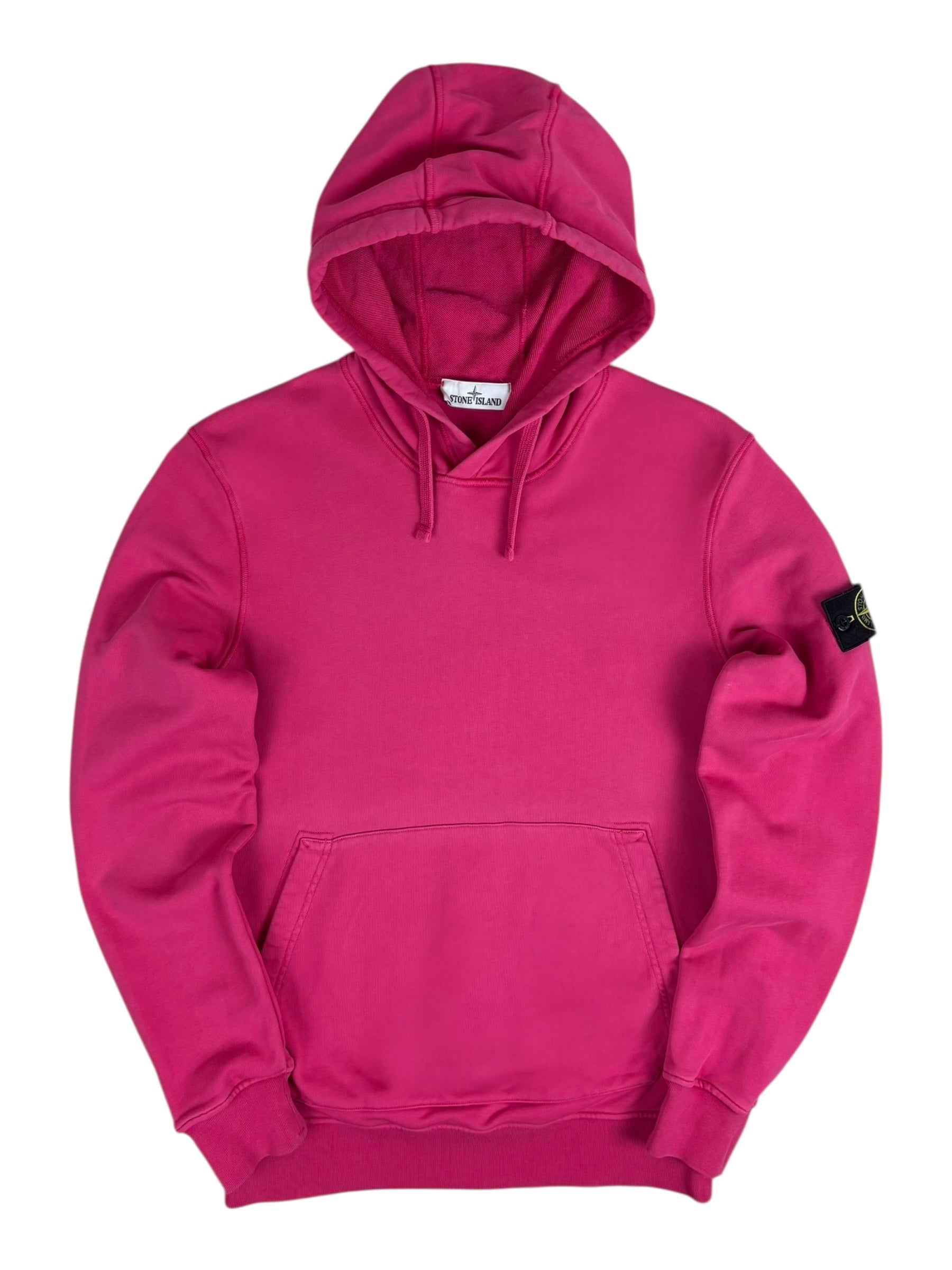 Hoodie Stone Island rose taille L - Vue de face