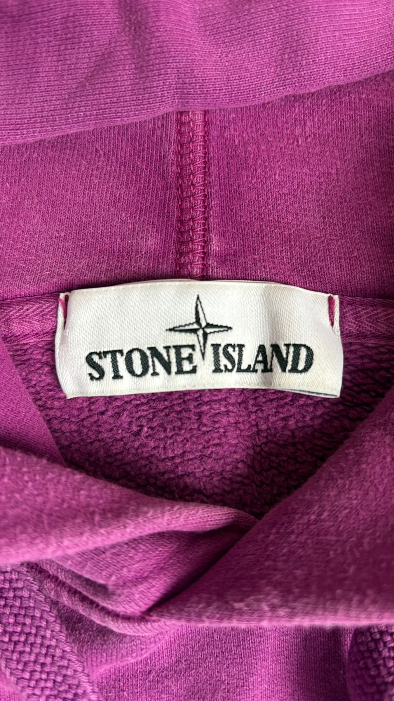 Hoodie Stone Island violet taille M - Détail