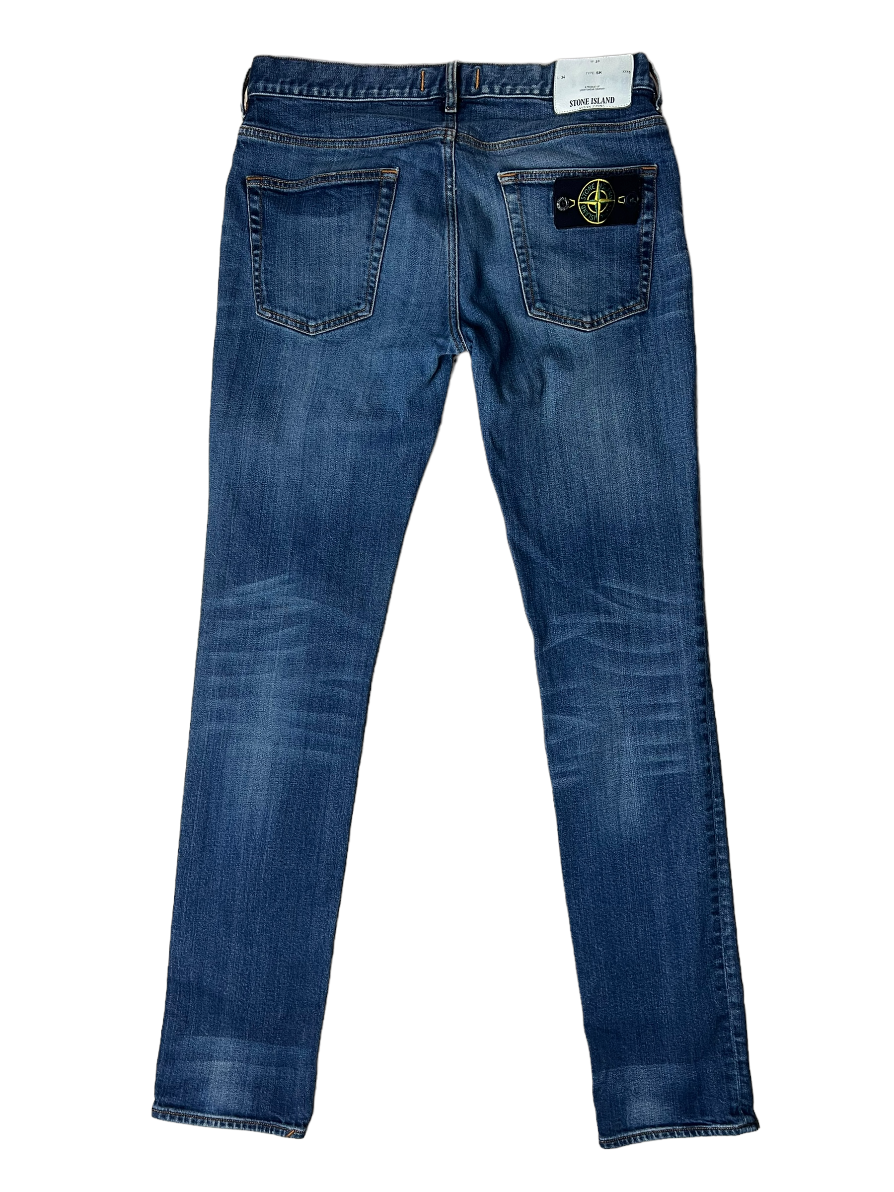 Jean Stone Island bleu taille PANTALON 33 - Vue de face