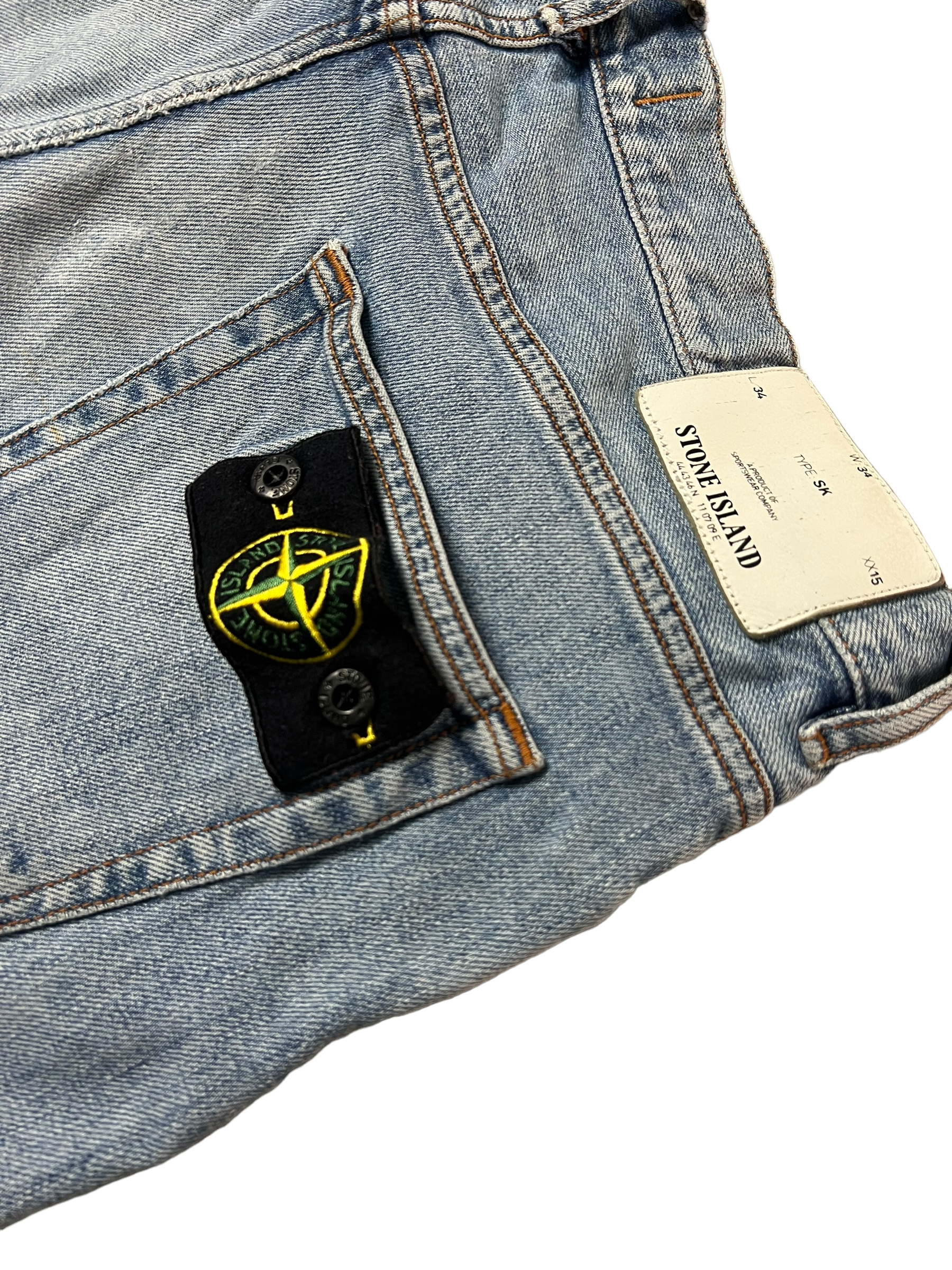Jean Stone Island bleu taille PANTALON 34 - Vue 6
