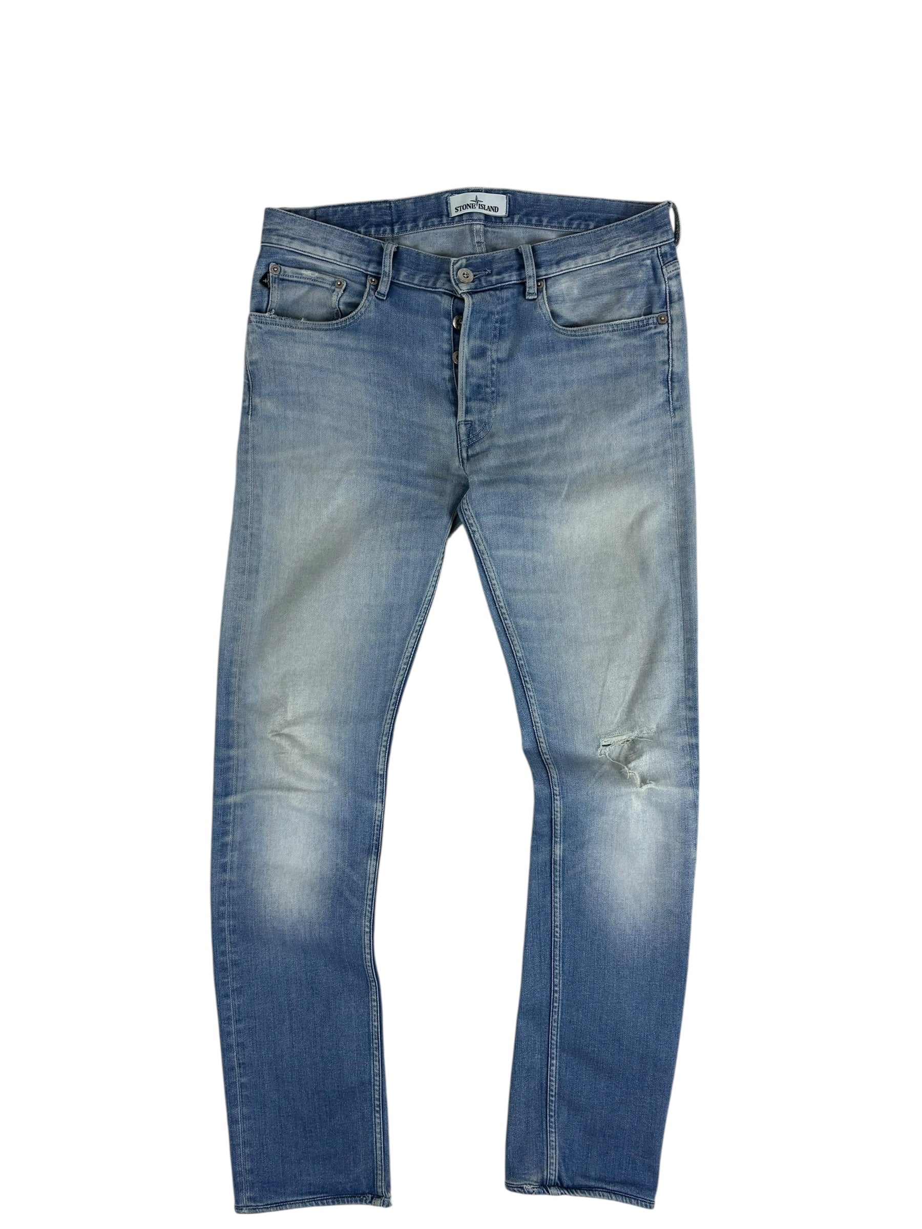 Jean Stone Island bleu taille PANTALON W29 - Vue de dos