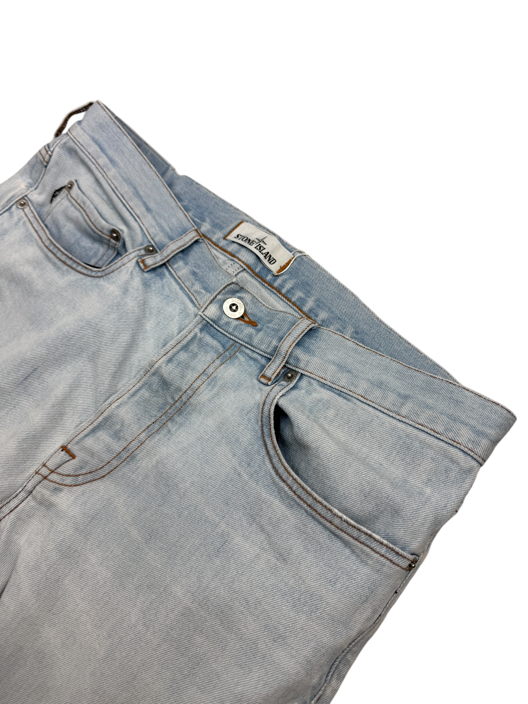Jean Stone Island bleu taille PANTALON W33 - Détail