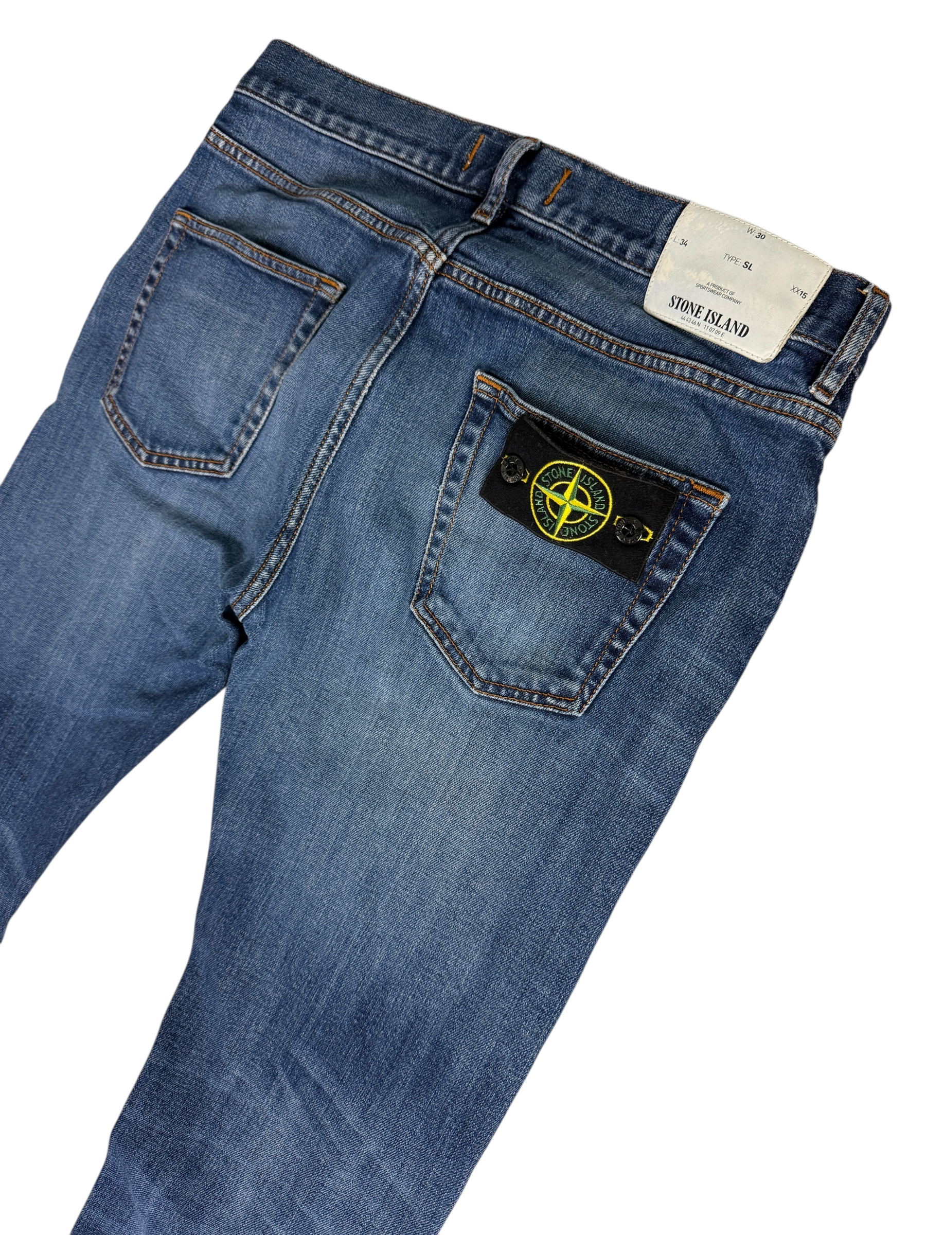 Jean Stone Island bleu taille W30 - Détail