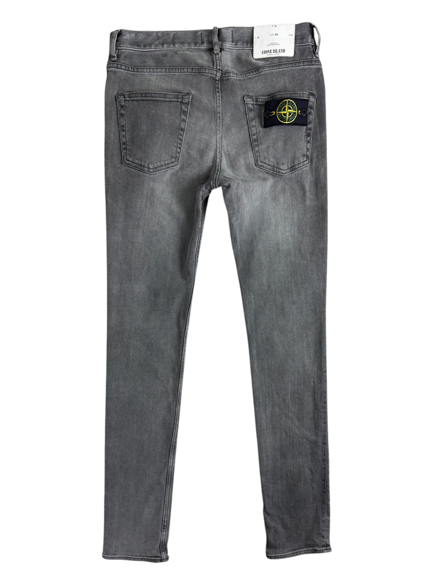 Jean Stone Island gris taille PANTALON 30 - Vue de face