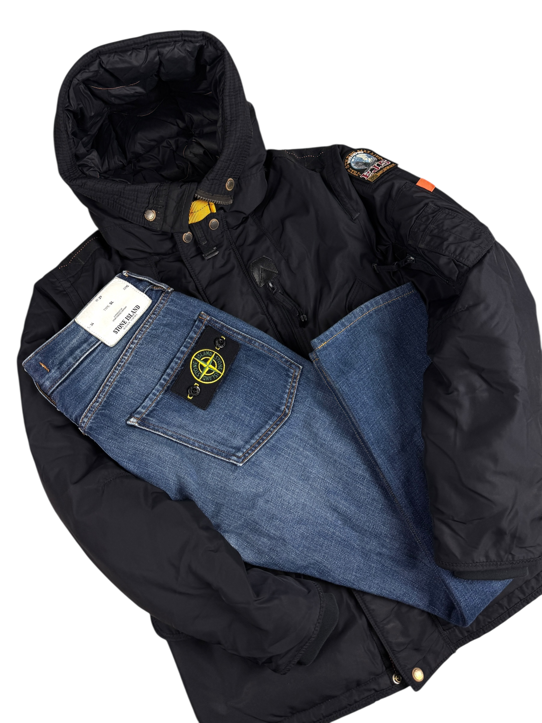 Jean Stone Island marine taille PANTALON W29 - Logo et étiquette