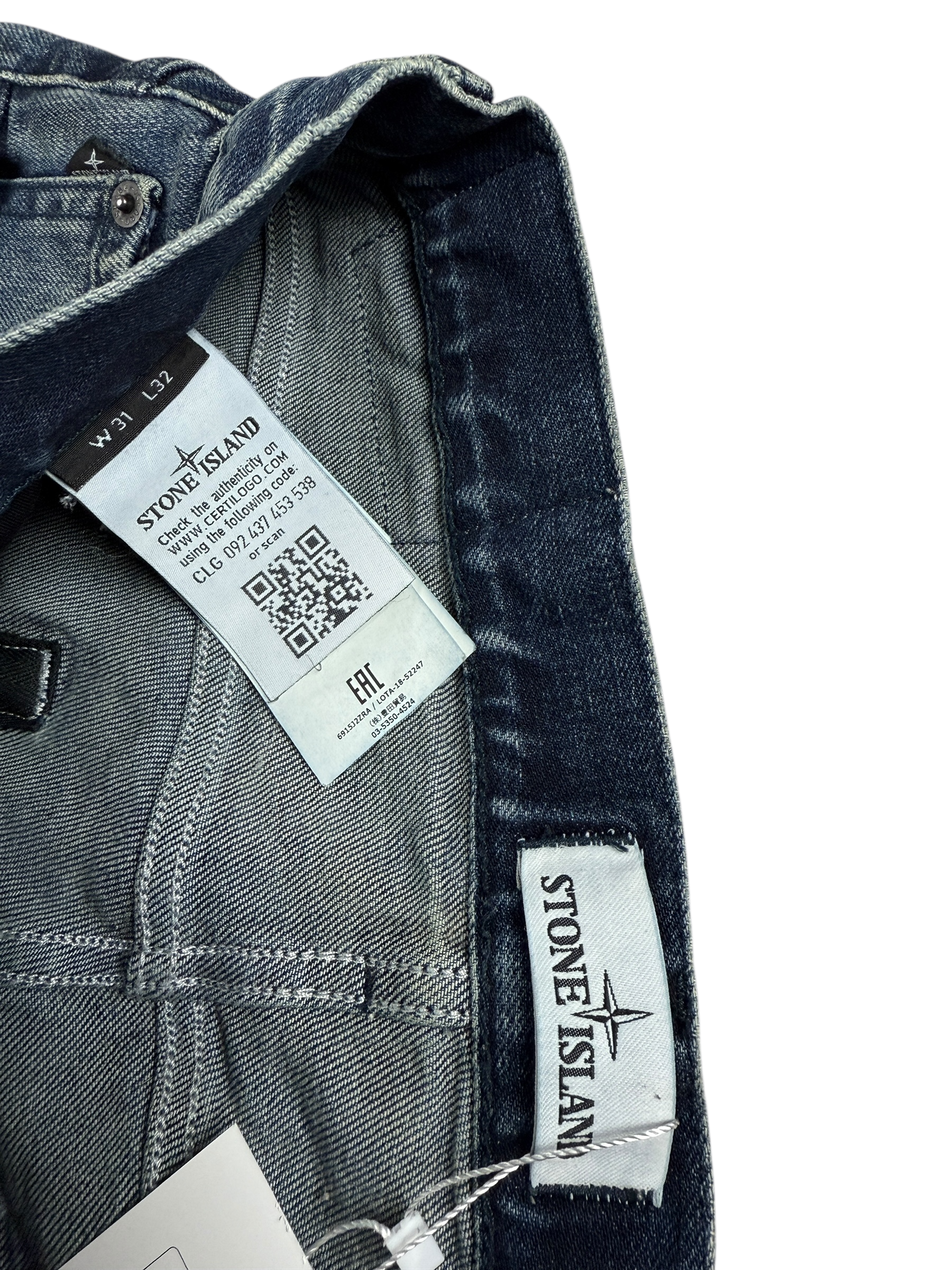Jean Stone Island marine taille PANTALON W31 - Détail