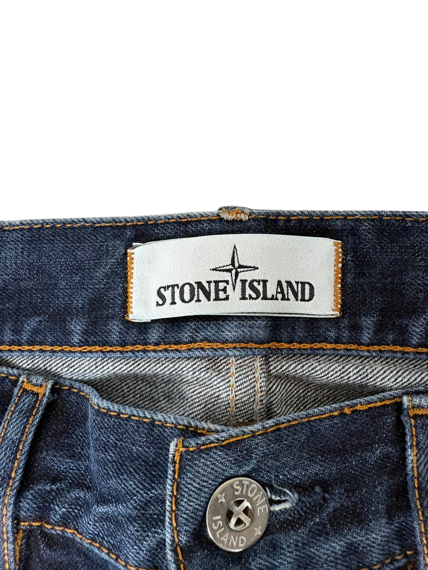 Jean Stone Island marine taille PANTALON W31 - Logo et étiquette