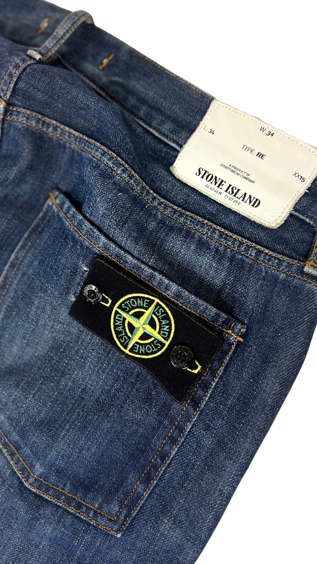 Jean Stone Island marine taille W34 - Détail
