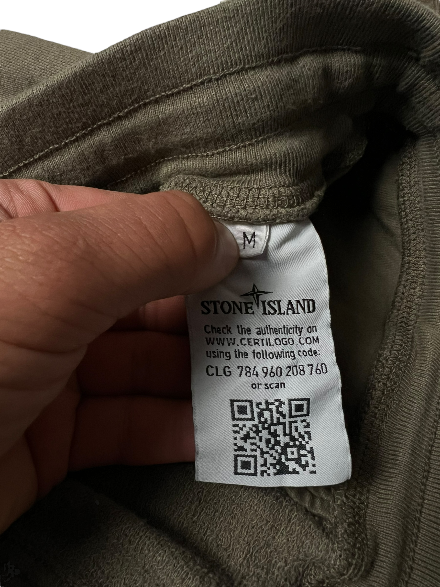 Jogging Stone Island marron taille M - Détail
