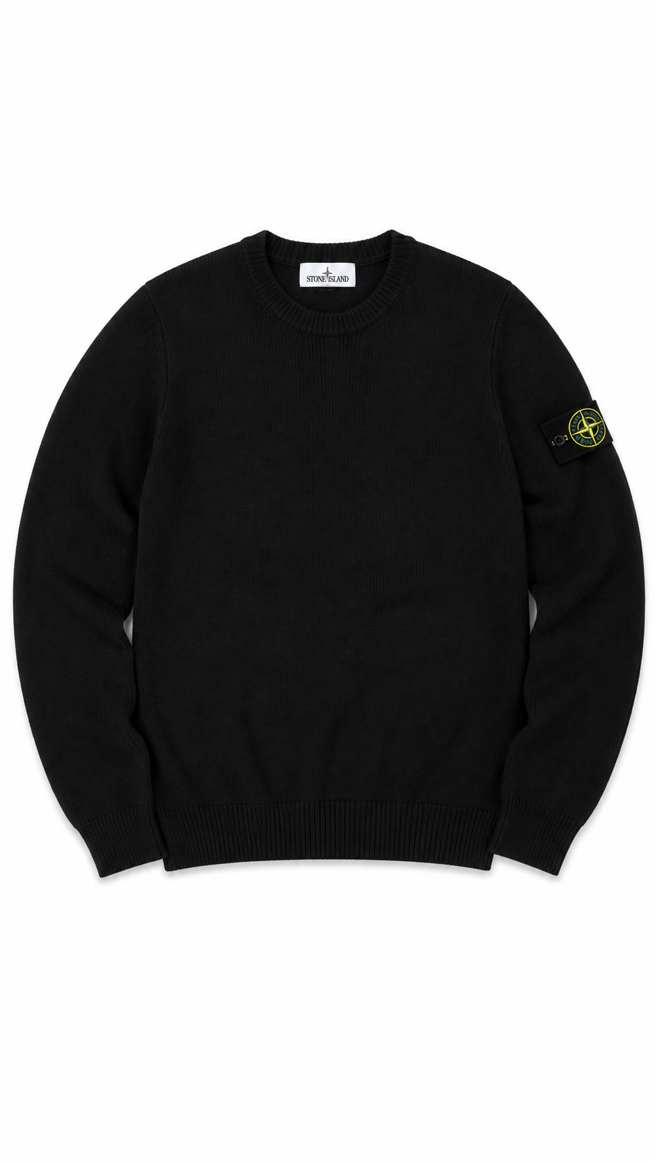 Pull Stone Island Junior maille coton noir 14 ans neuf - vue 1/5