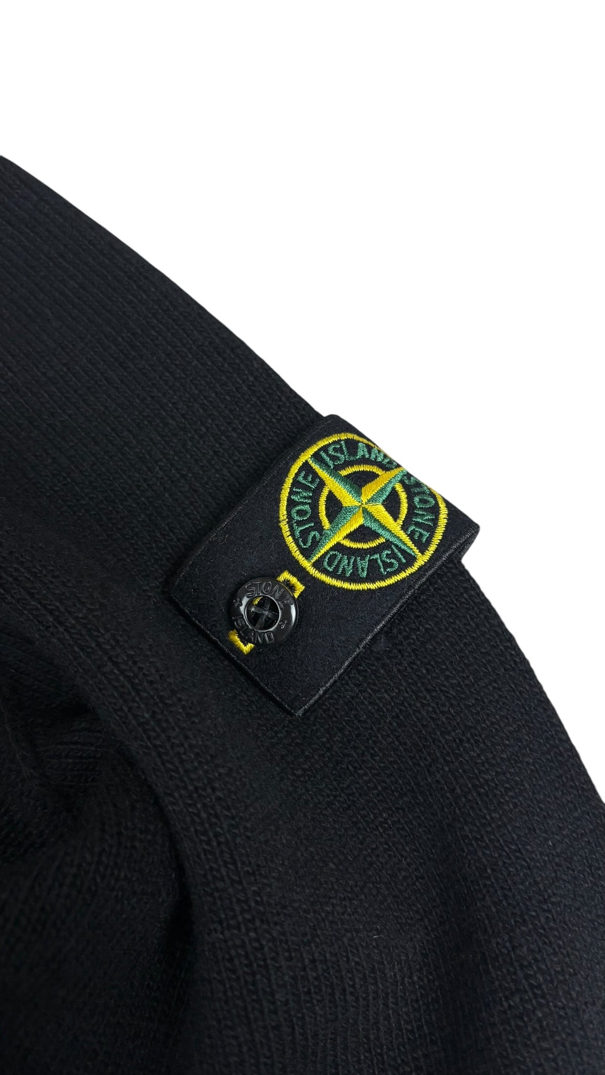 Pull Stone Island Junior maille coton noir 14 ans neuf - vue 3/5