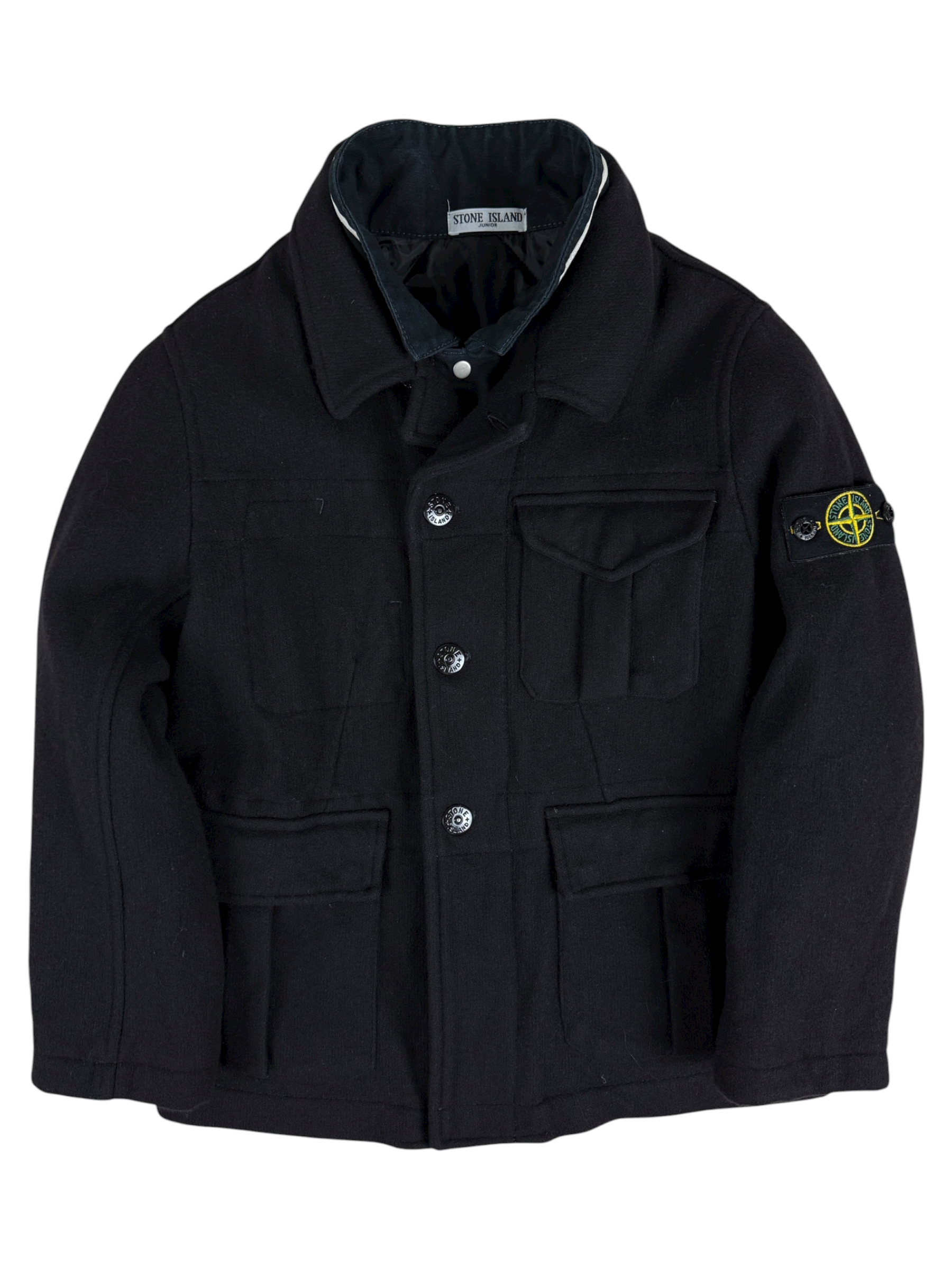 Manteau Stone Island noir taille 10 ans - Vue de dos