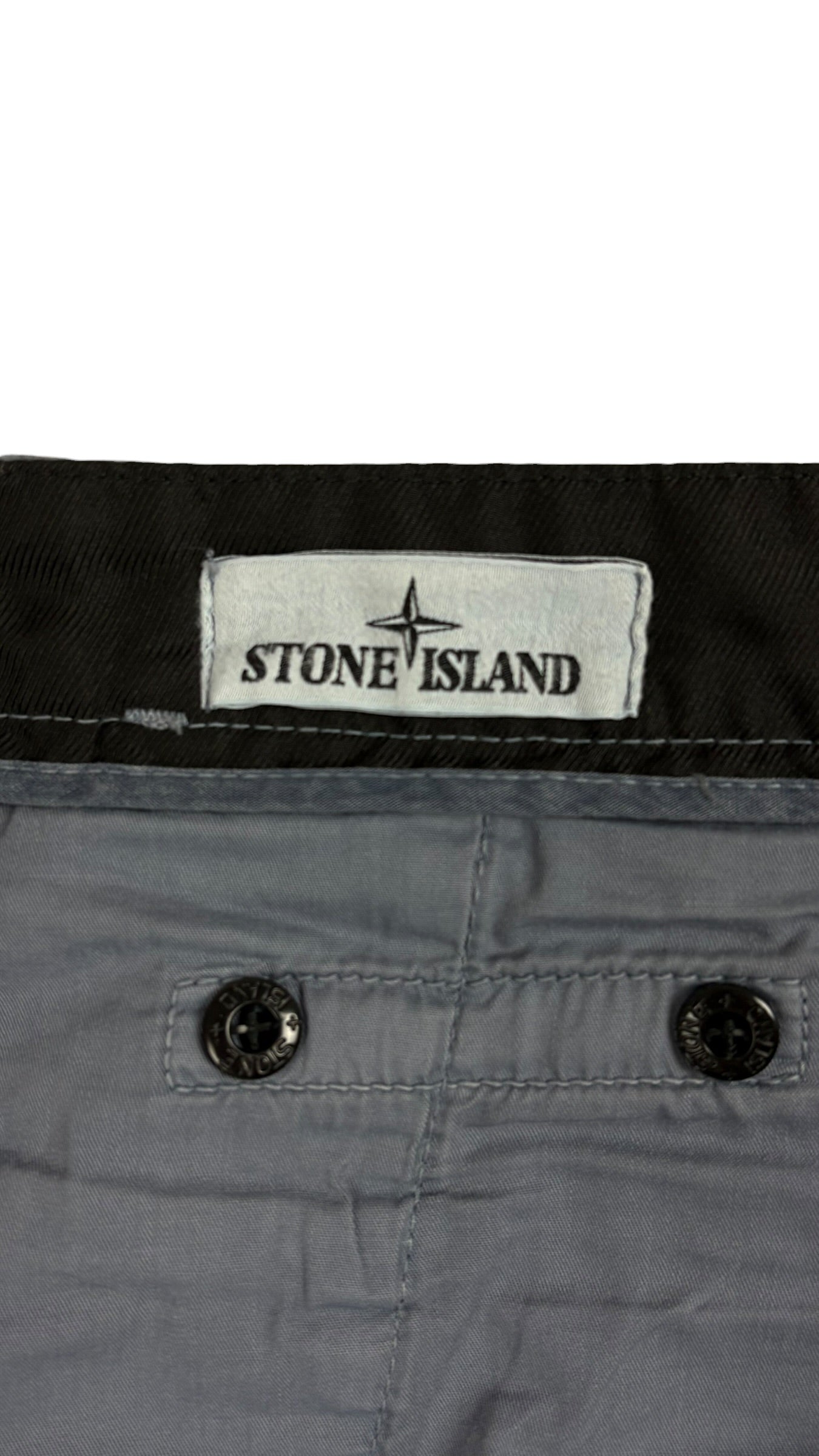 Pantalon Stone Island bleu taille PANTALON W34 - Logo et étiquette