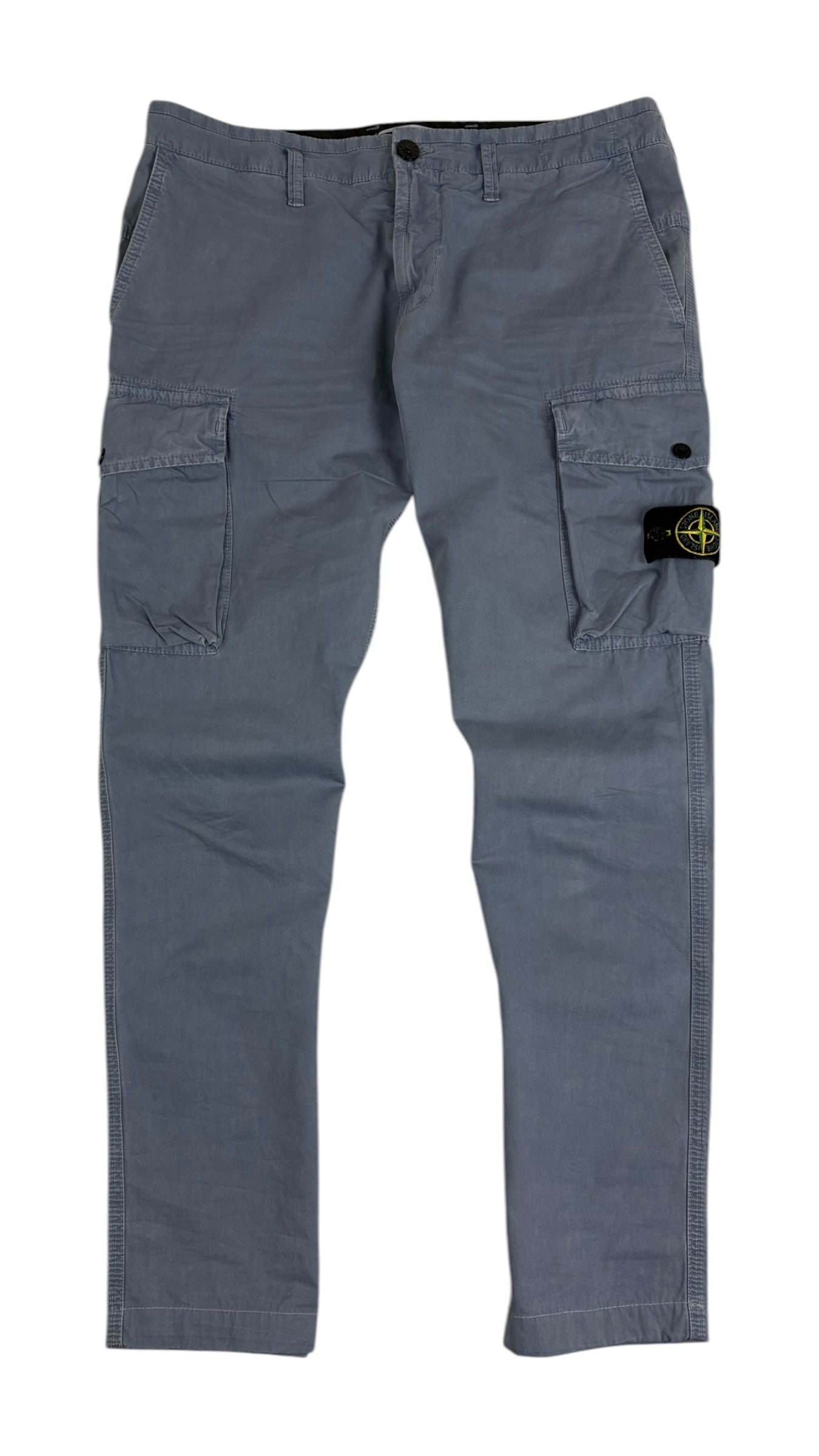 Pantalon Stone Island bleu taille PANTALON W34 - Vue de face