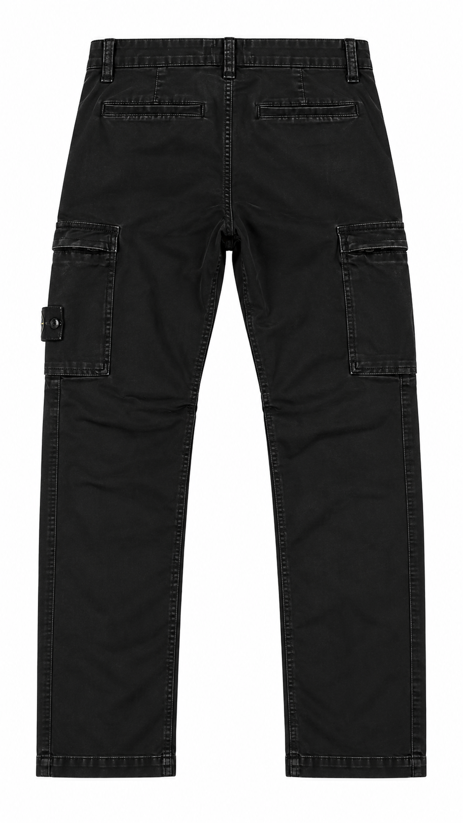 Pantalon Cargo Stone Island Junior noir taille 12 ans, vue de dos — vue 2