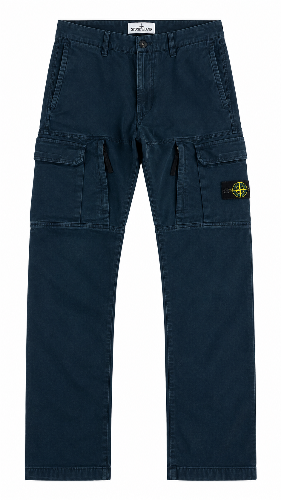 Pantalon Cargo Stone Island Junior Poches Zippées marine taille 12 ans, seconde main authentifiée NB08 — vue 1