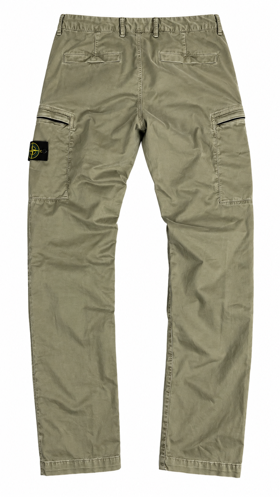 Pantalon Cargo Stone Island kaki clair taille W32, vue de dos — vue 2