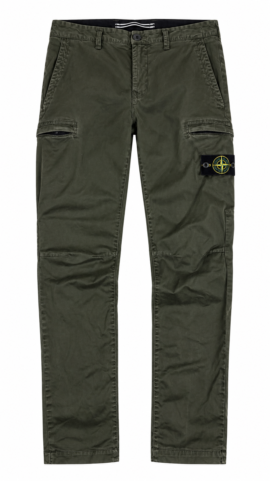Pantalon Cargo Stone Island kaki taille W32, seconde main authentifiée NB08 — vue 1