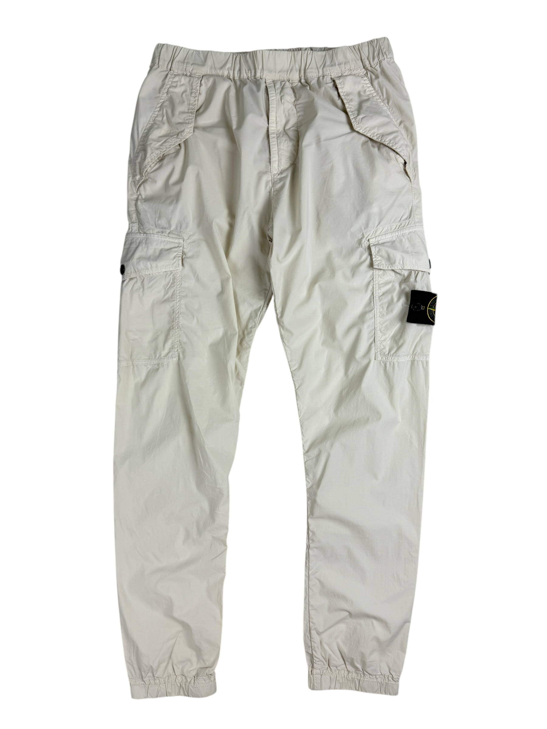 Pantalon Stone Island crème taille PANTALON W28 - Vue de face