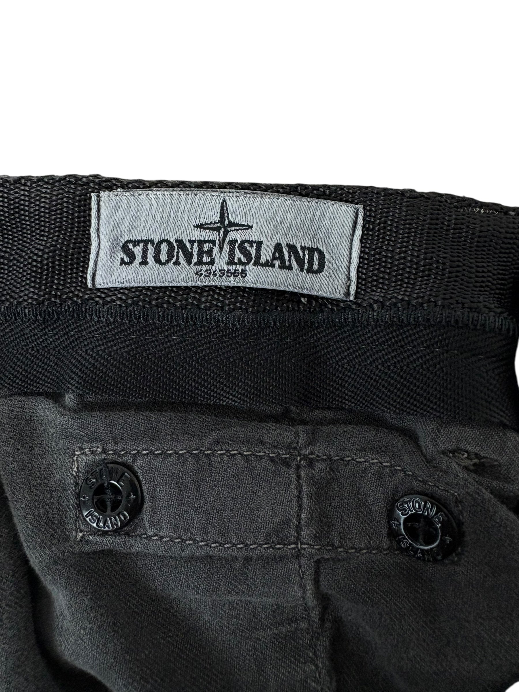 Pantalon Stone Island gris taille W29 - Vue côté