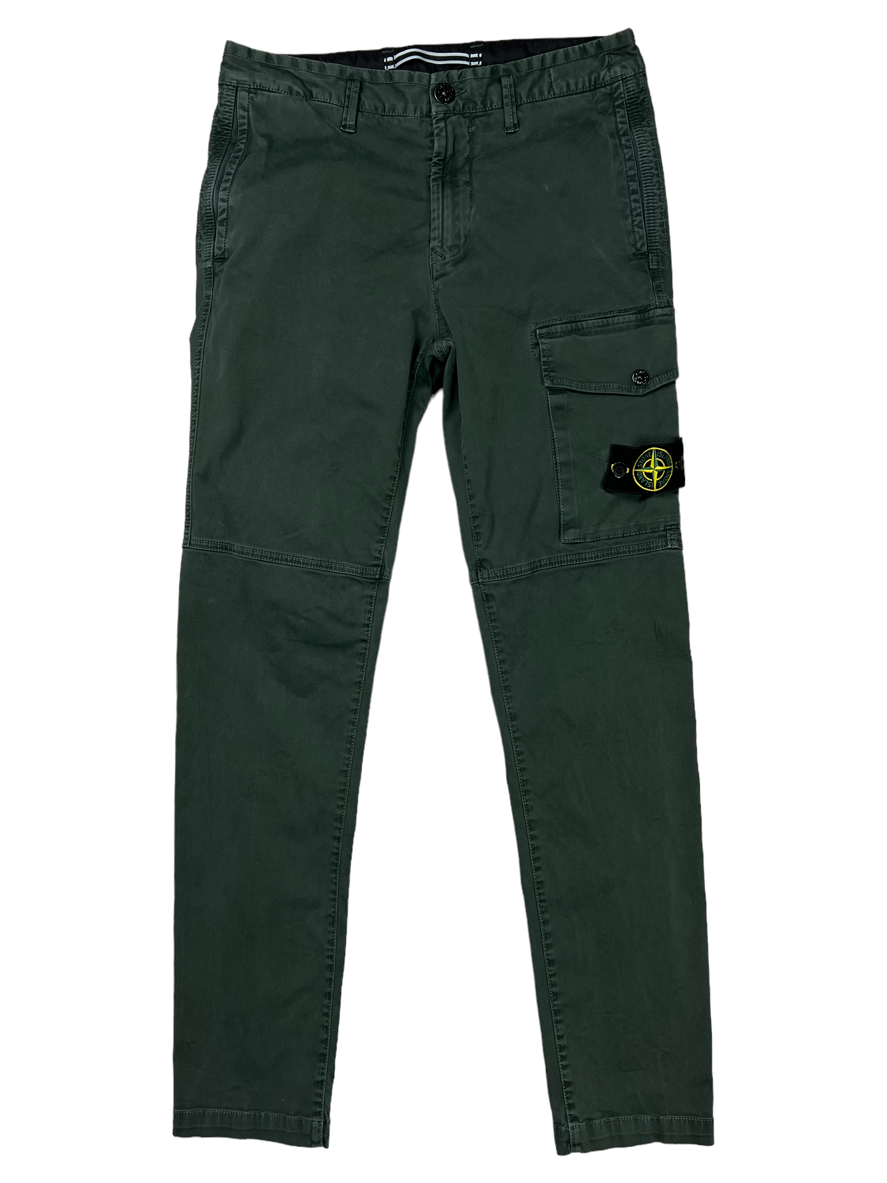 Pantalon Stone Island kaki taille L - Vue de face