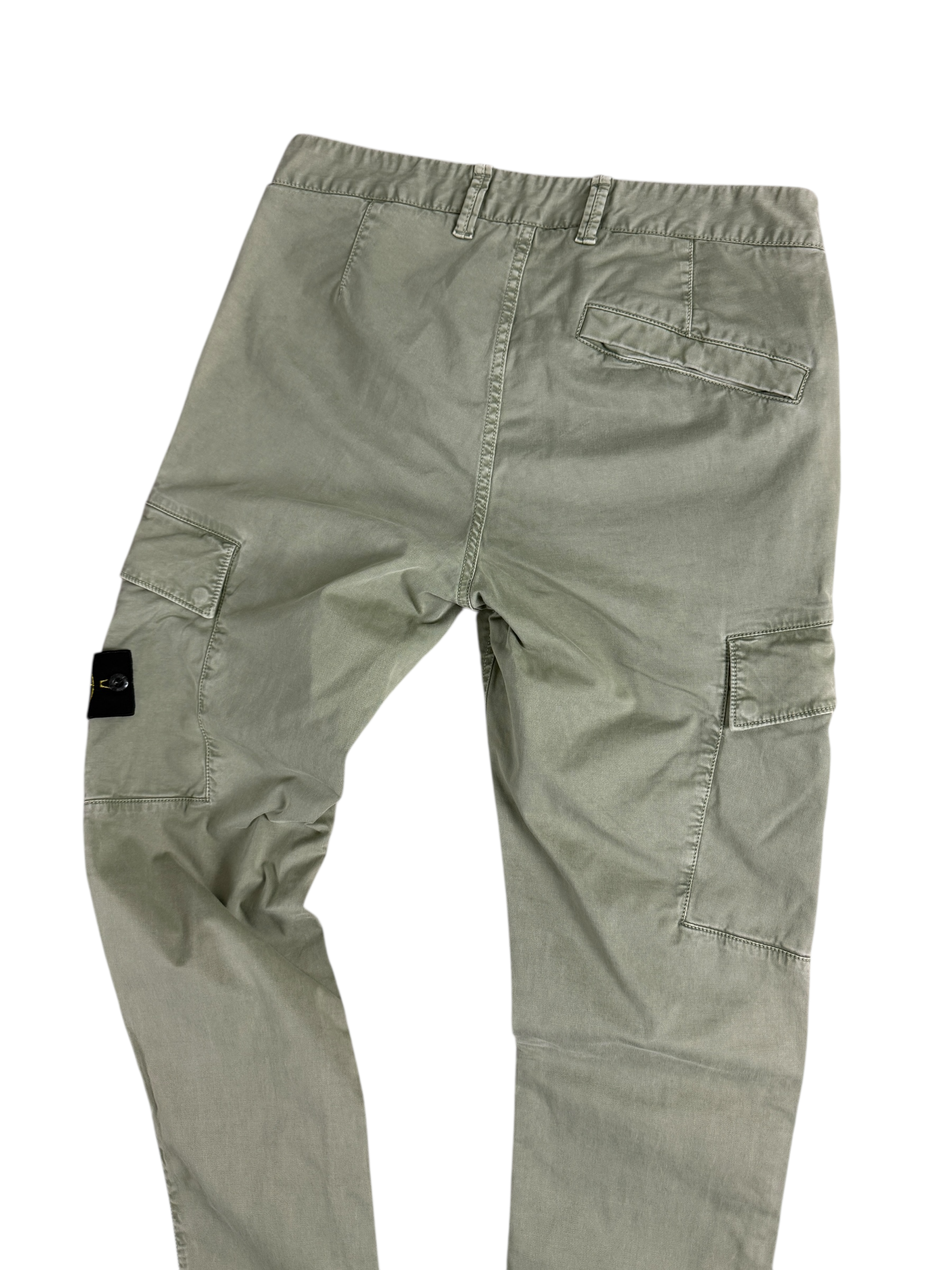 Pantalon Stone Island kaki taille PANTALON W30 - Détail