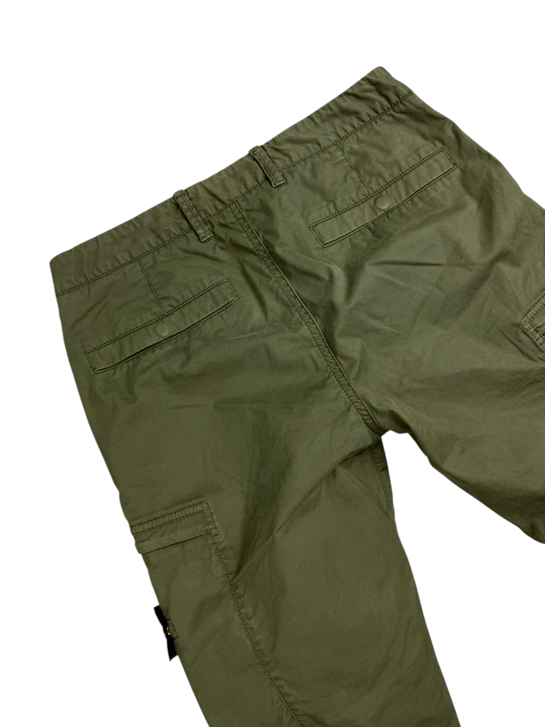 Pantalon Stone Island kaki taille PANTALON W30 - Détail