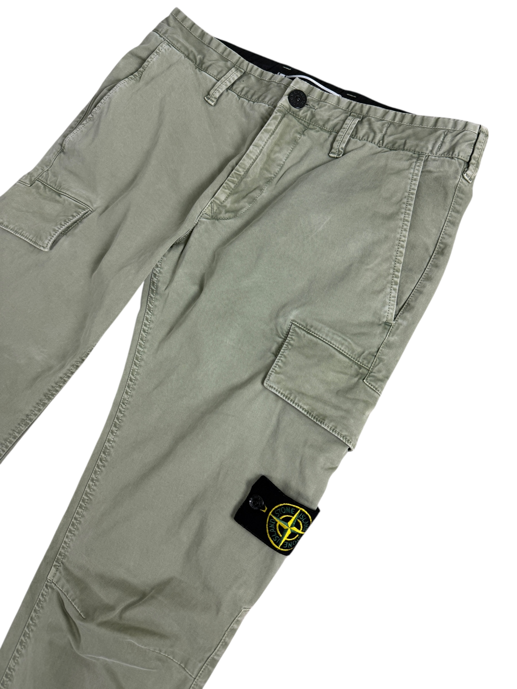 Pantalon Stone Island kaki taille PANTALON W30 - Vue de dos
