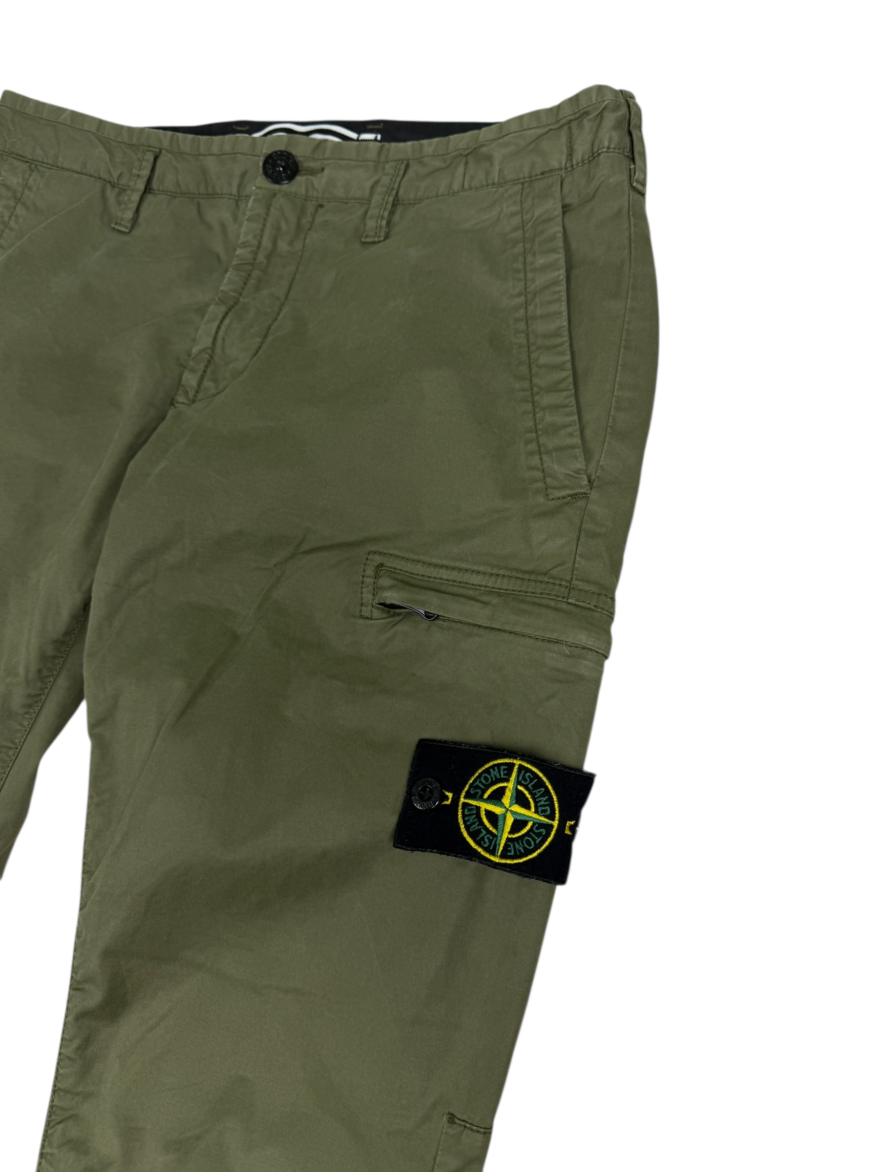 Pantalon Stone Island kaki taille PANTALON W30 - Vue de dos