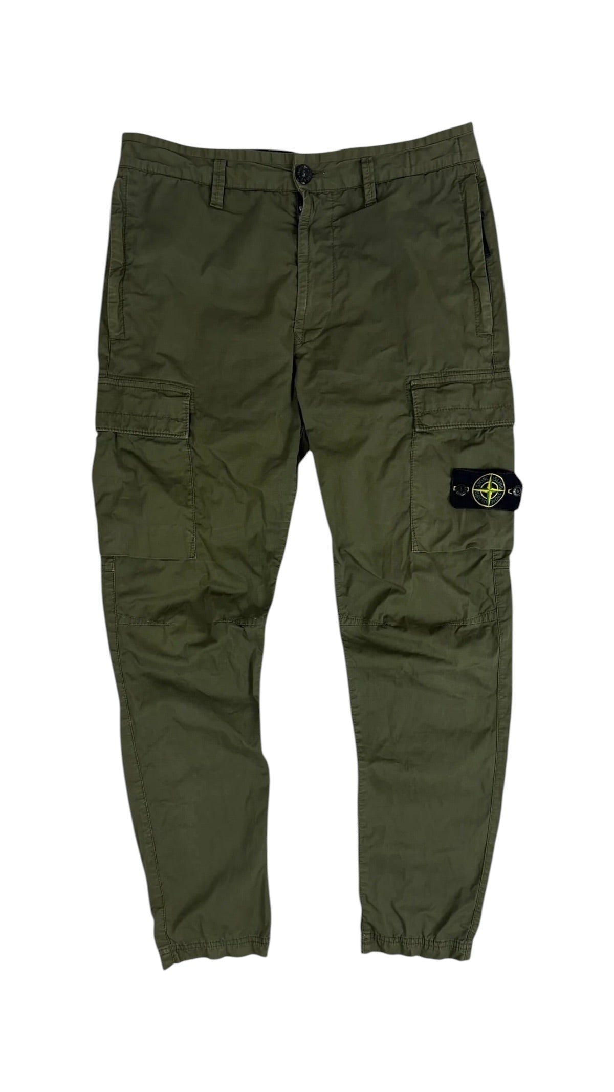 Pantalon Stone Island kaki taille PANTALON W31 - Vue de face