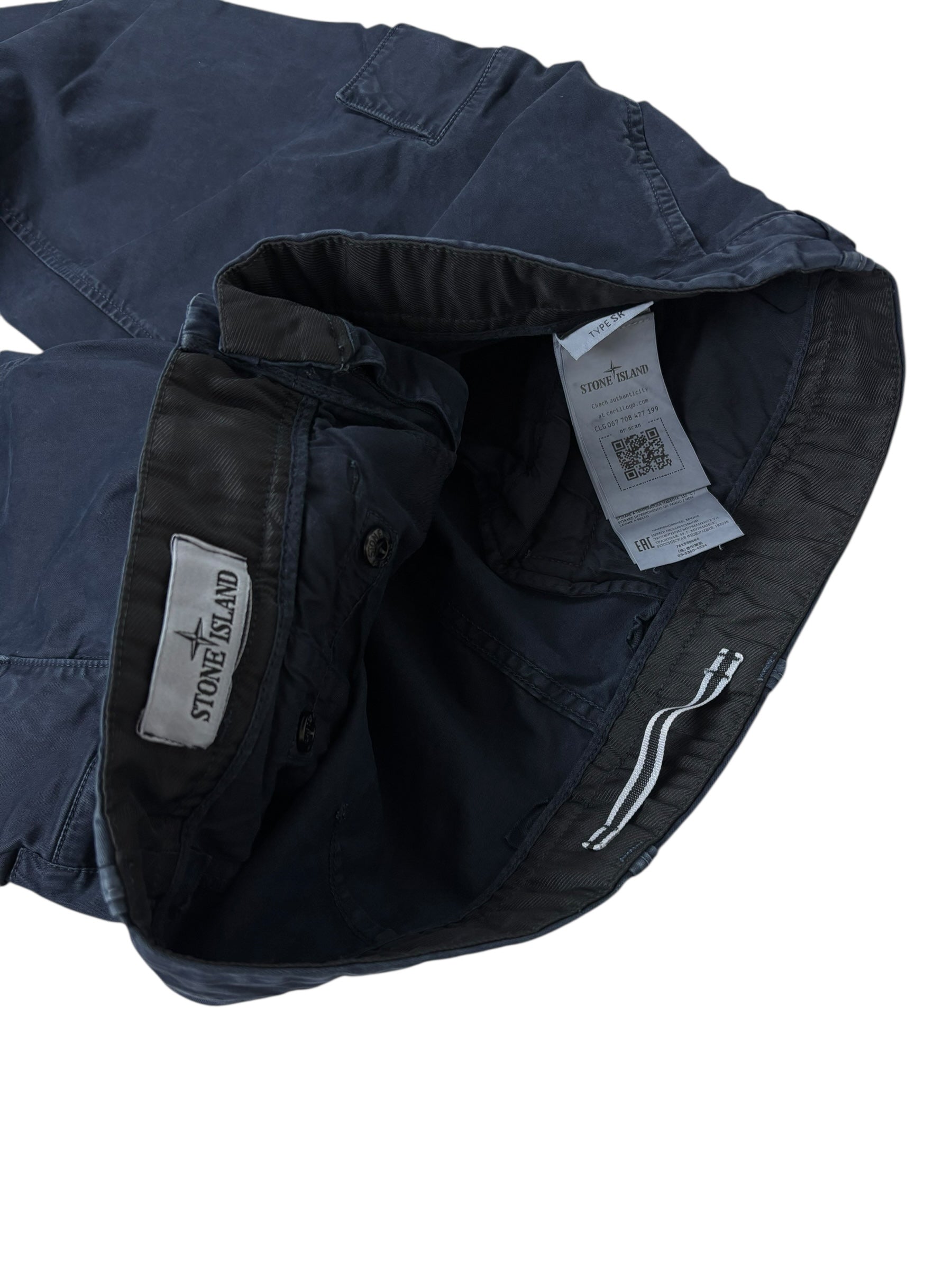 Pantalon Stone Island marine taille PANTALON W33 - Détail