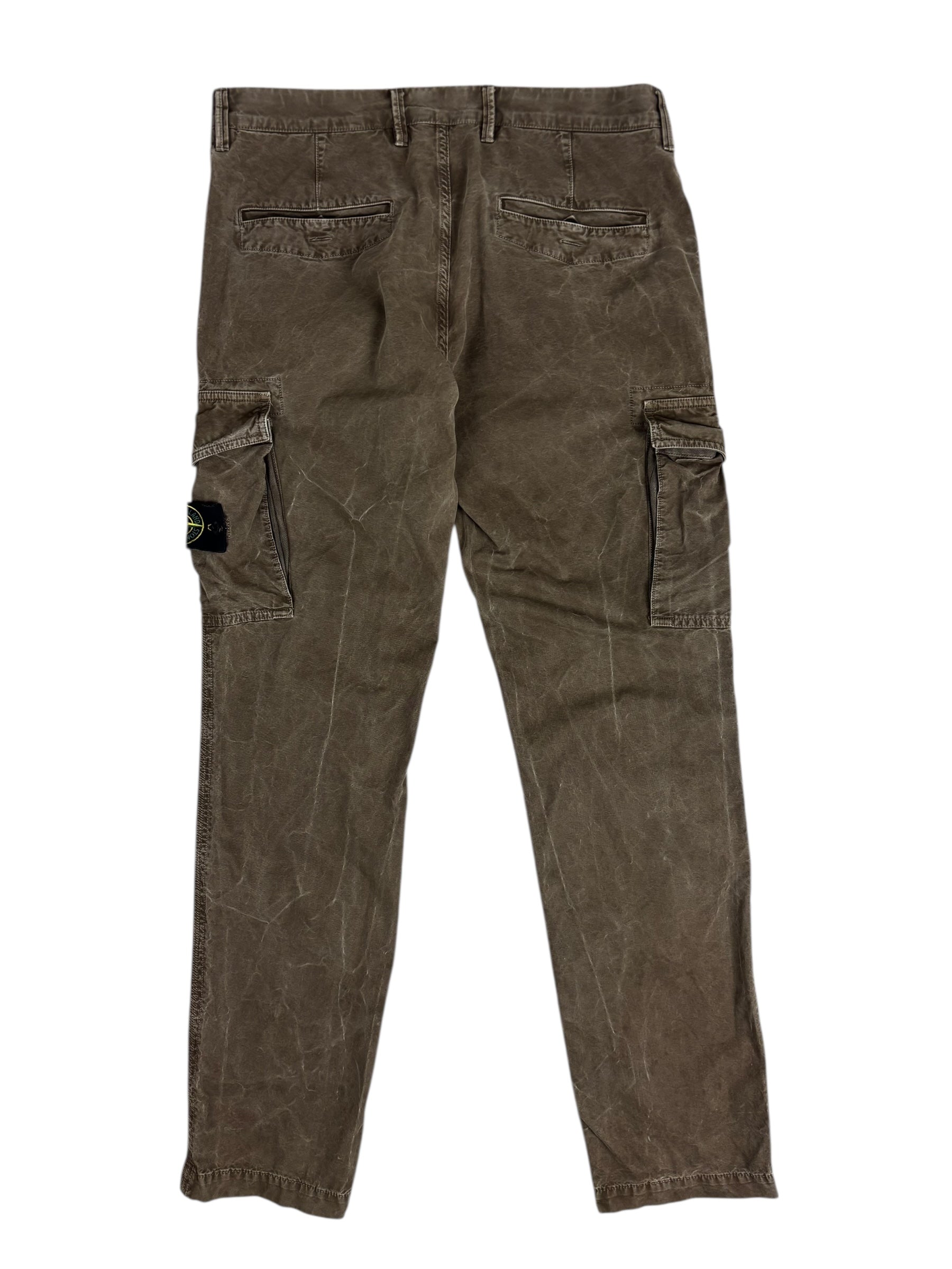 Pantalon Stone Island marron taille PANTALON W33 - Vue de dos