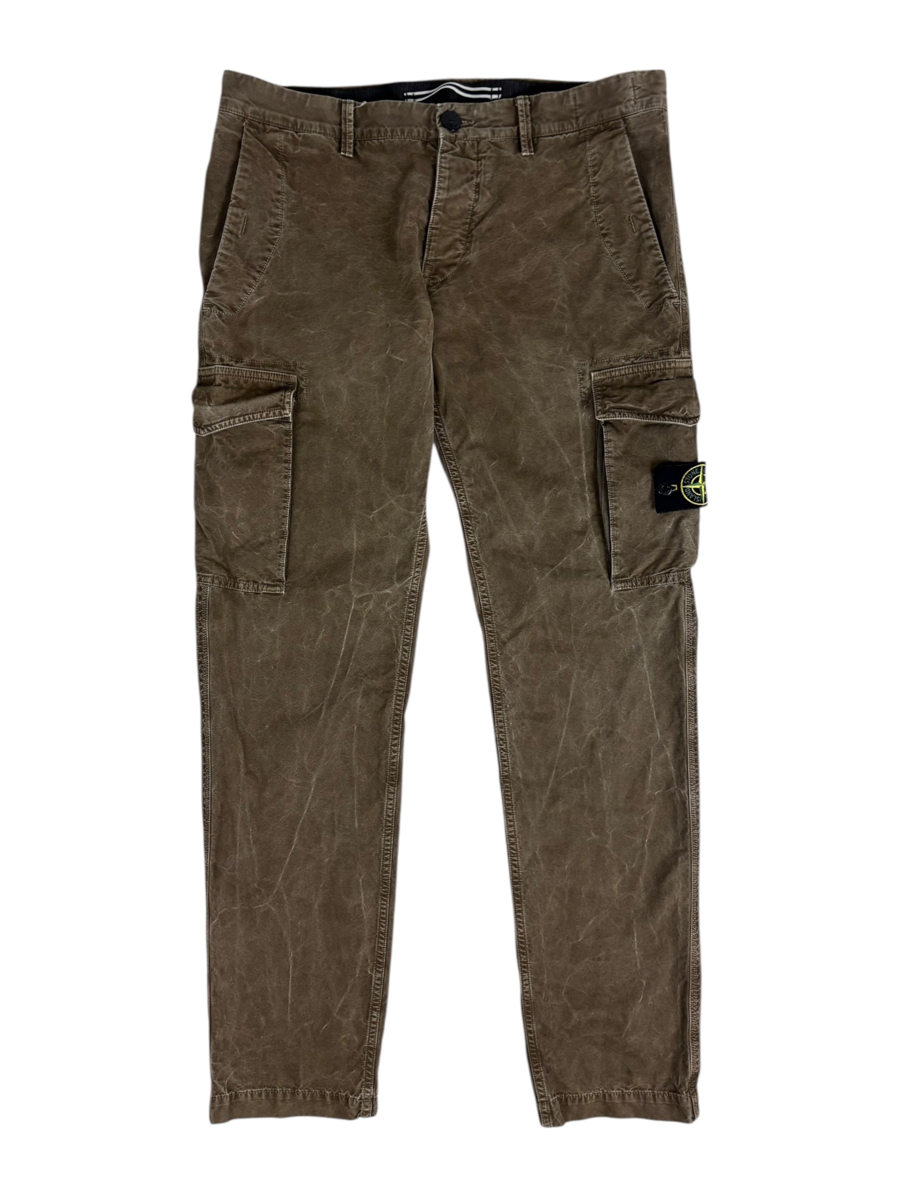 Pantalon Stone Island marron taille PANTALON W33 - Vue de face