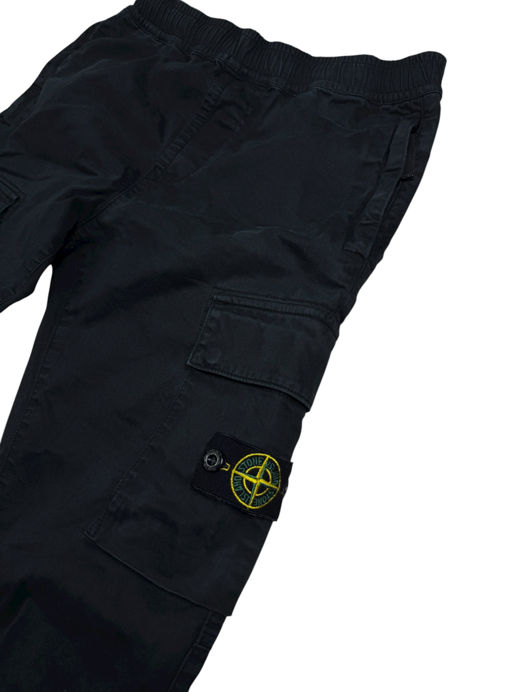 Pantalon Stone Island noir taille 12 ans - Vue de dos