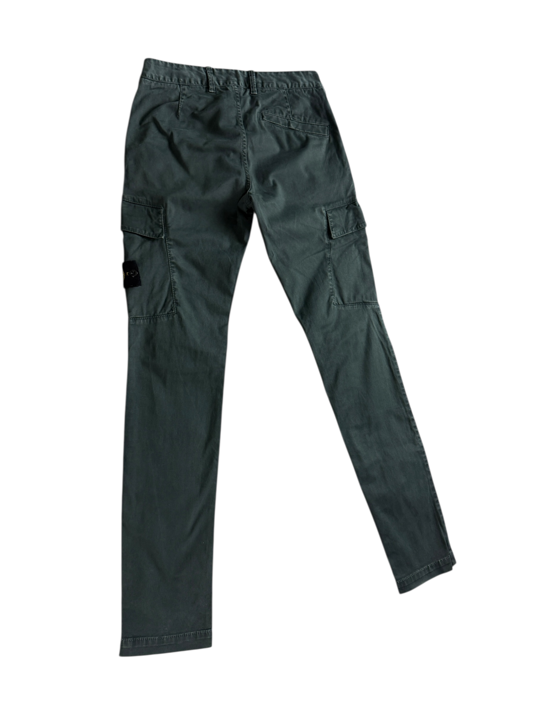 Pantalon Stone Island vert pétrole taille PANTALON W28 - Détail