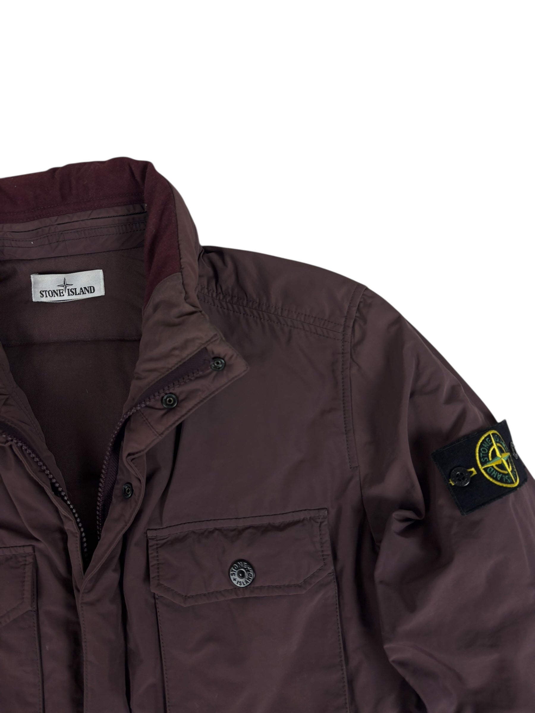 Parka Stone Island bordeaux taille L - Vue de dos