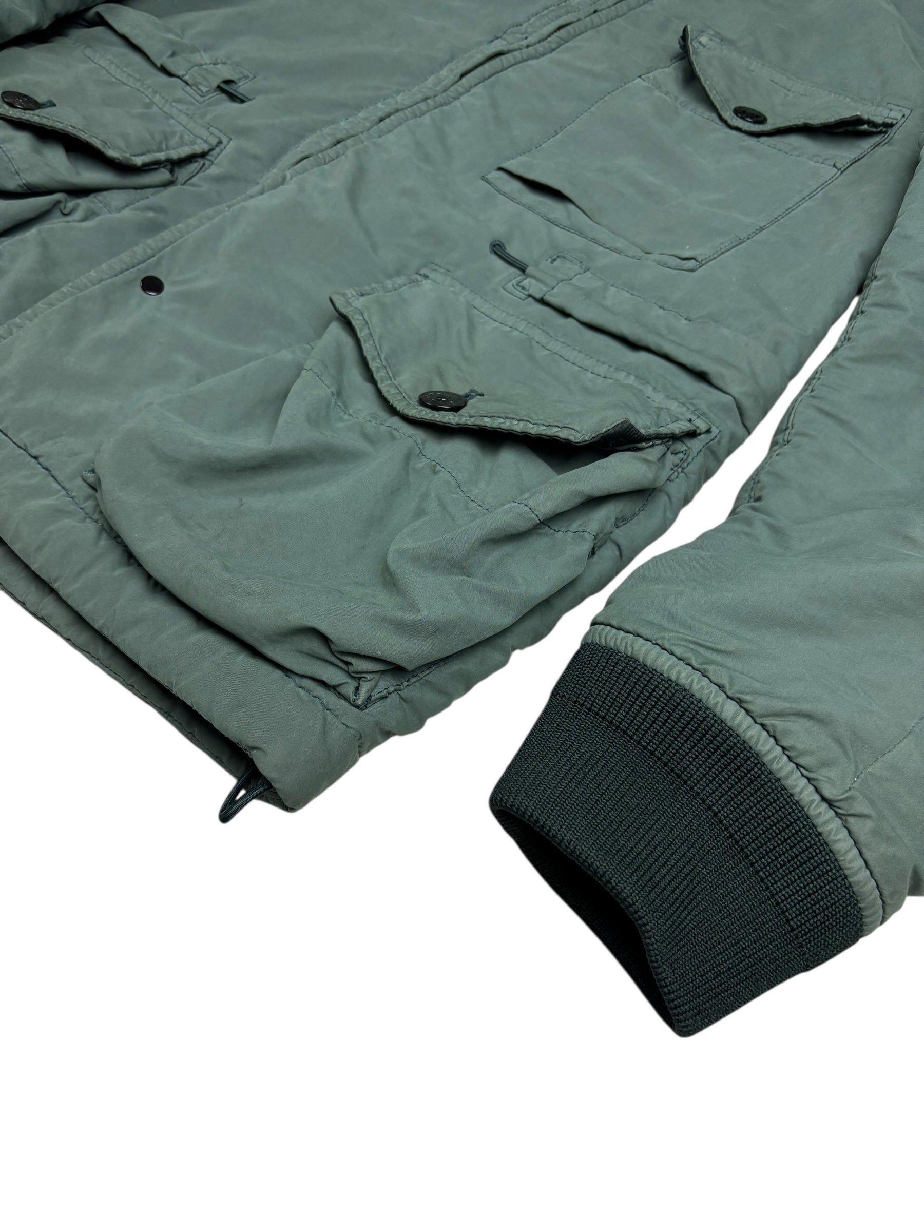 Parka Stone Island vert taille S - Détail