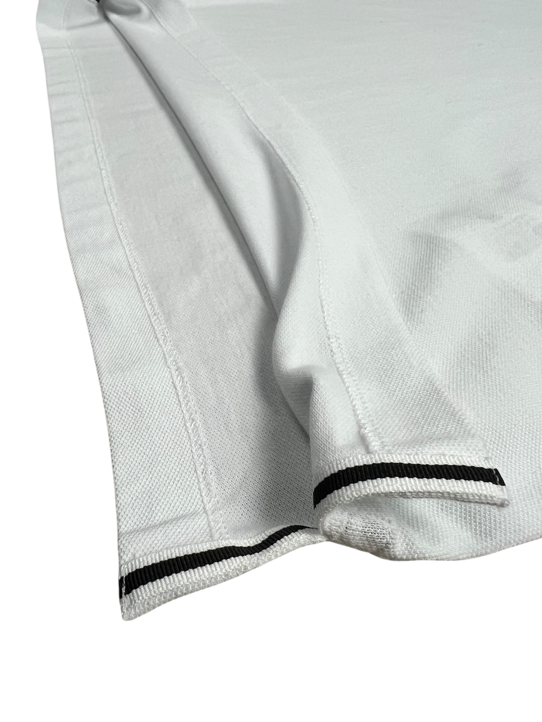 Polo Stone Island blanc taille S - Logo et étiquette