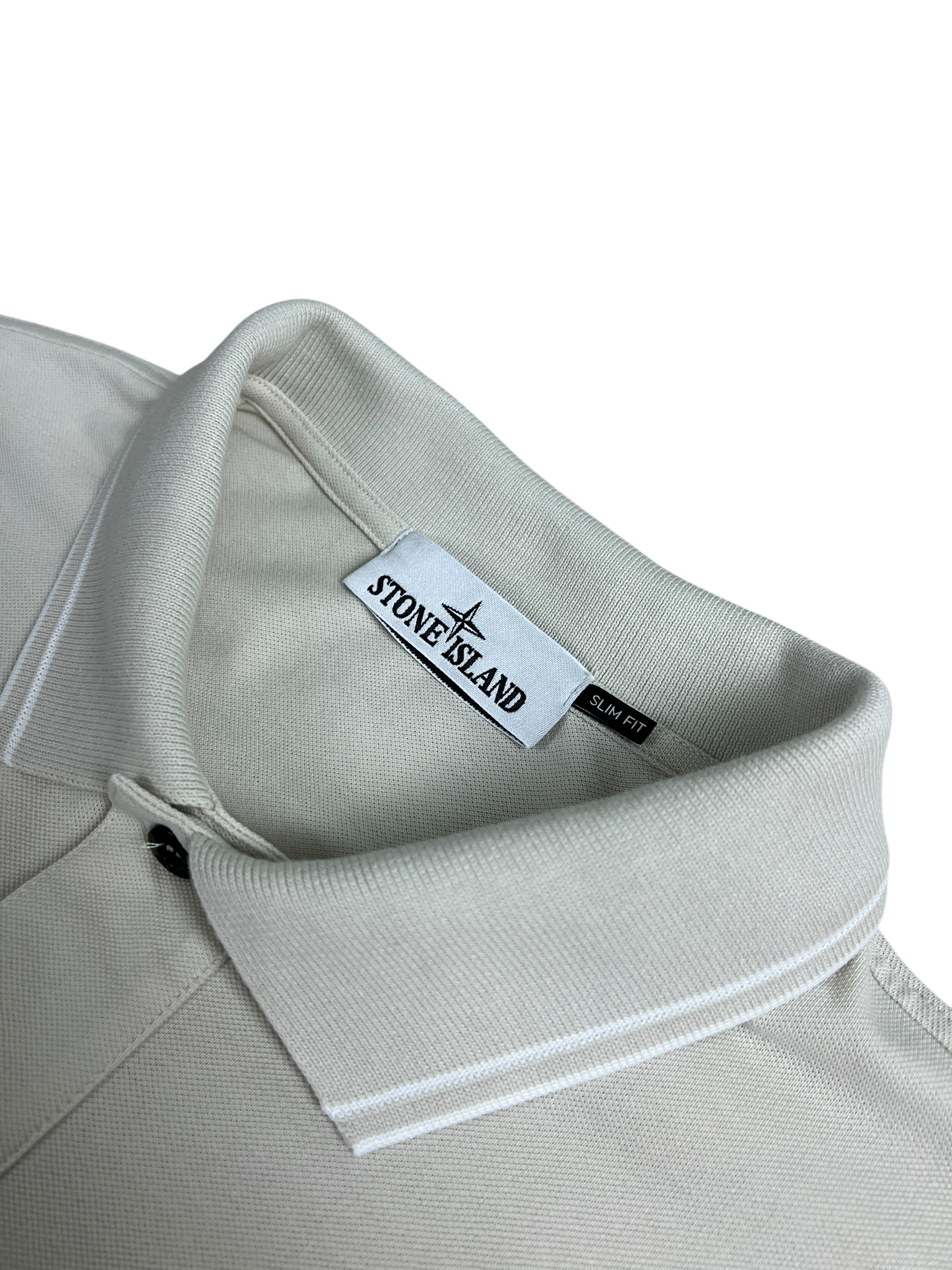 Polo Stone Island crème taille XXL - Vue de dos