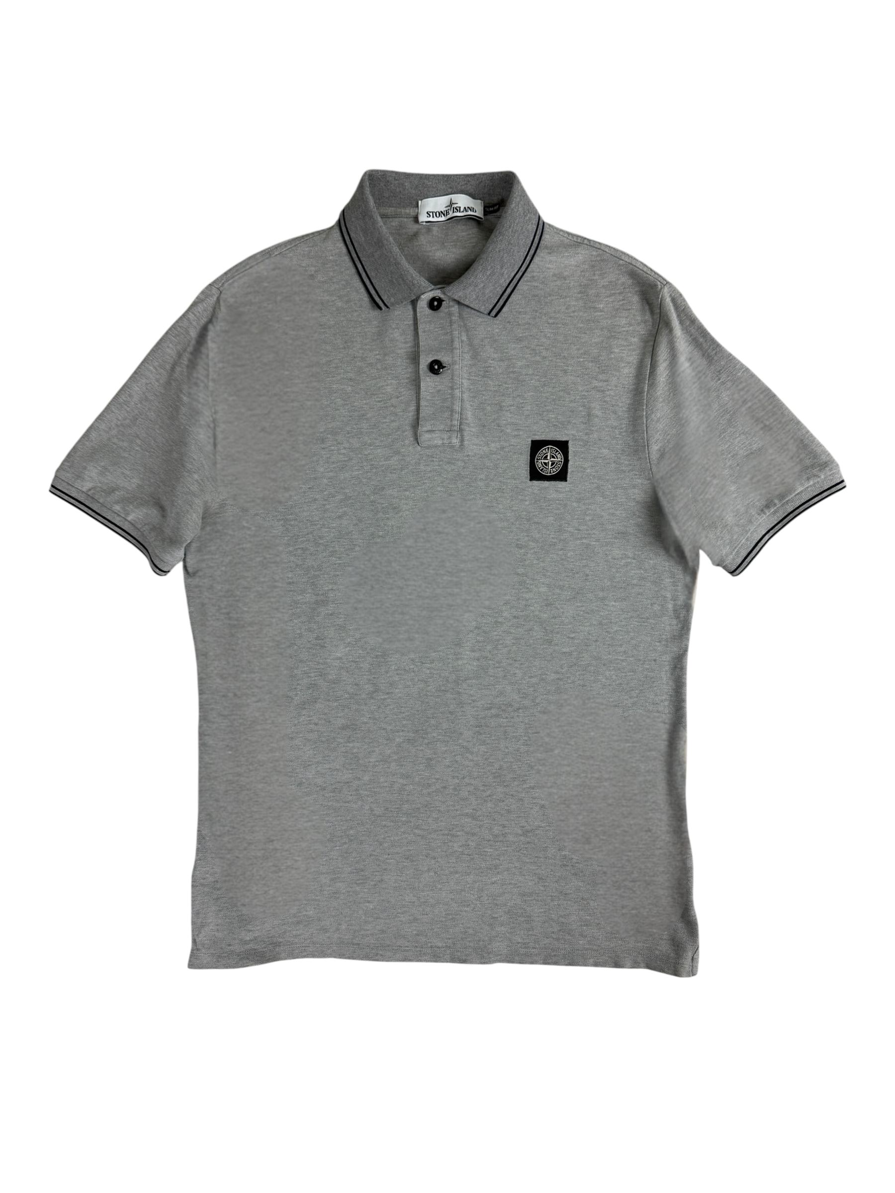 Polo Stone Island gris taille L - Vue de face