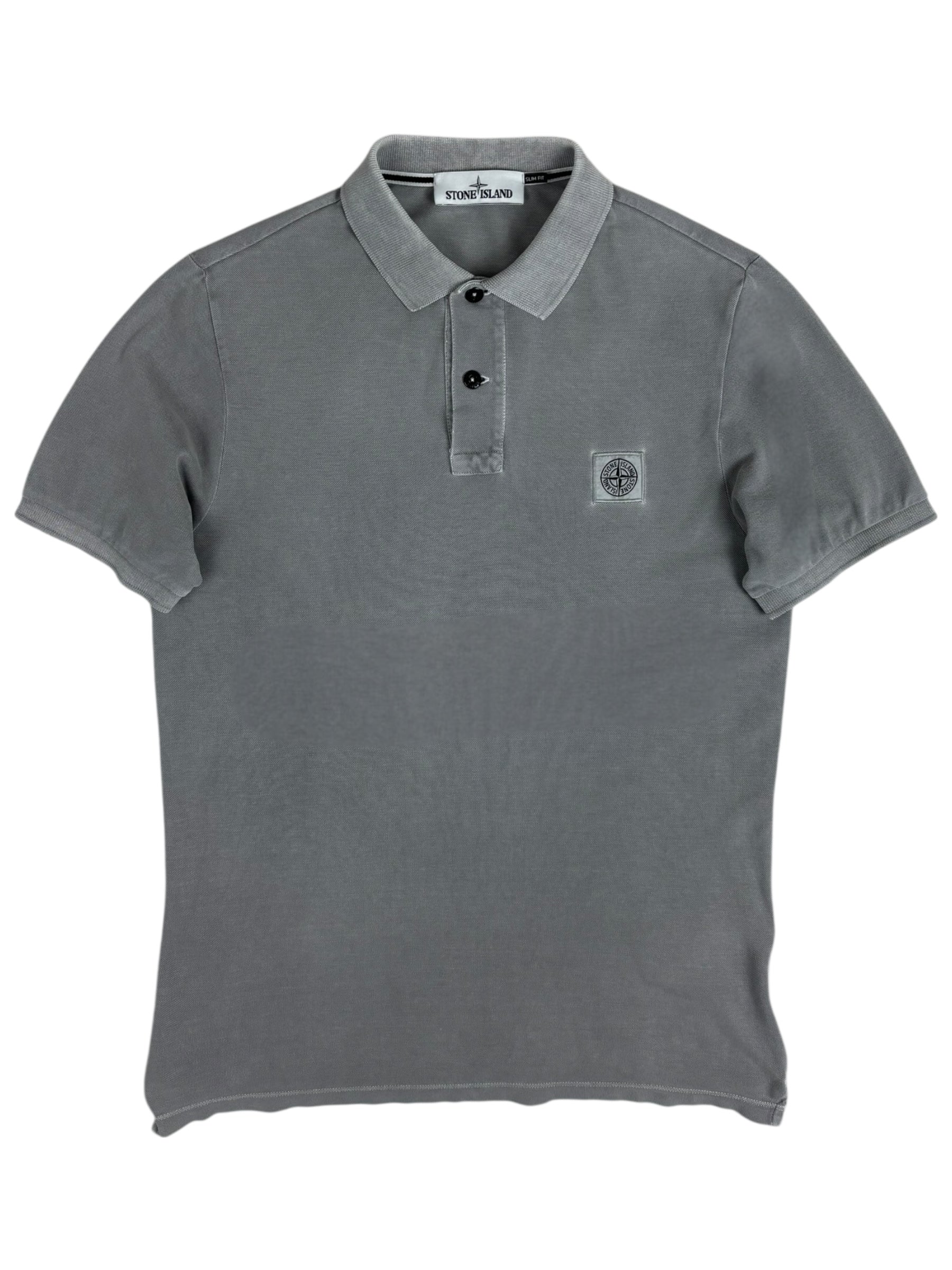 Polo Stone Island gris taille M - Vue de face