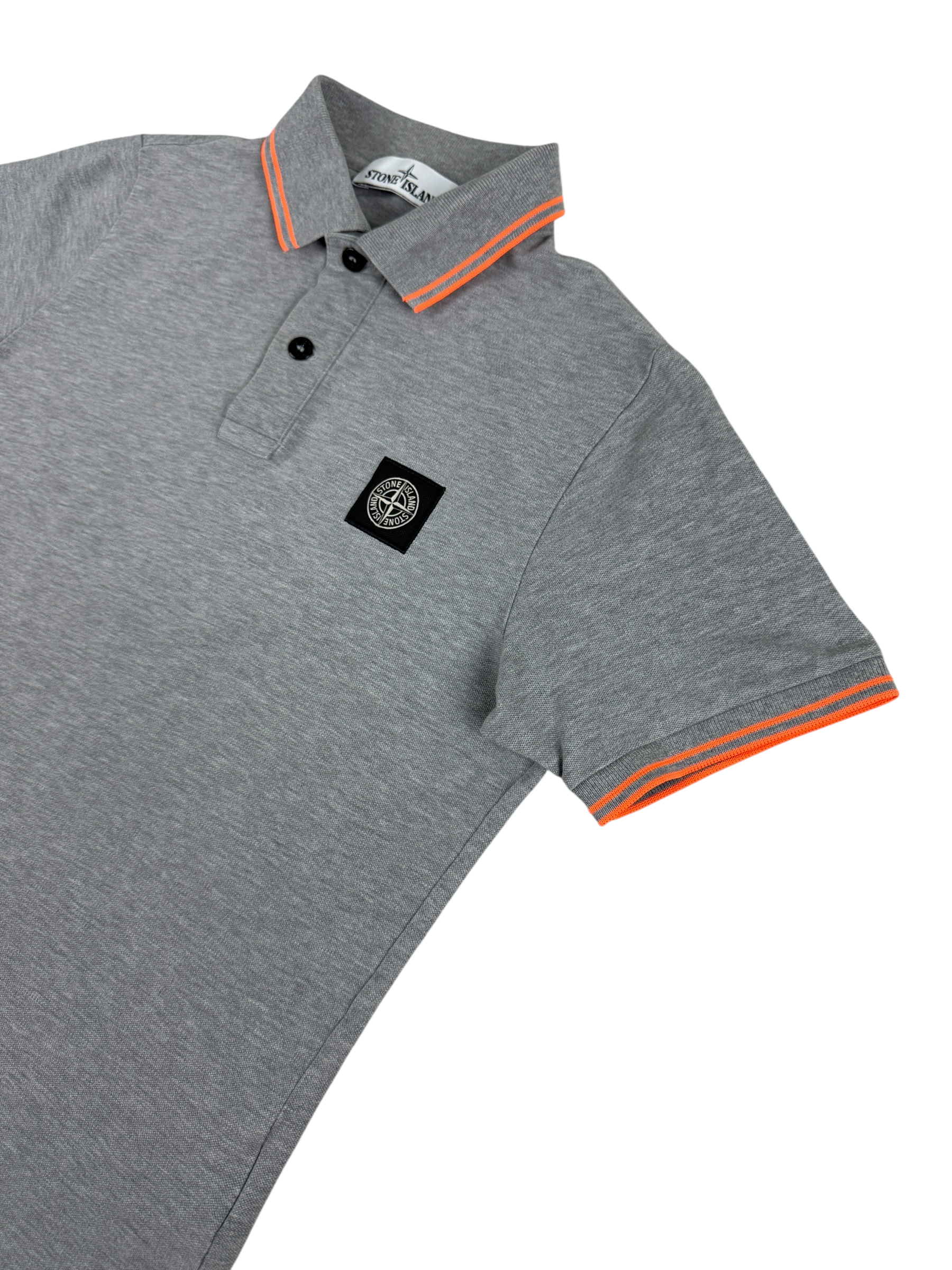 Polo Stone Island gris taille S - Vue de dos