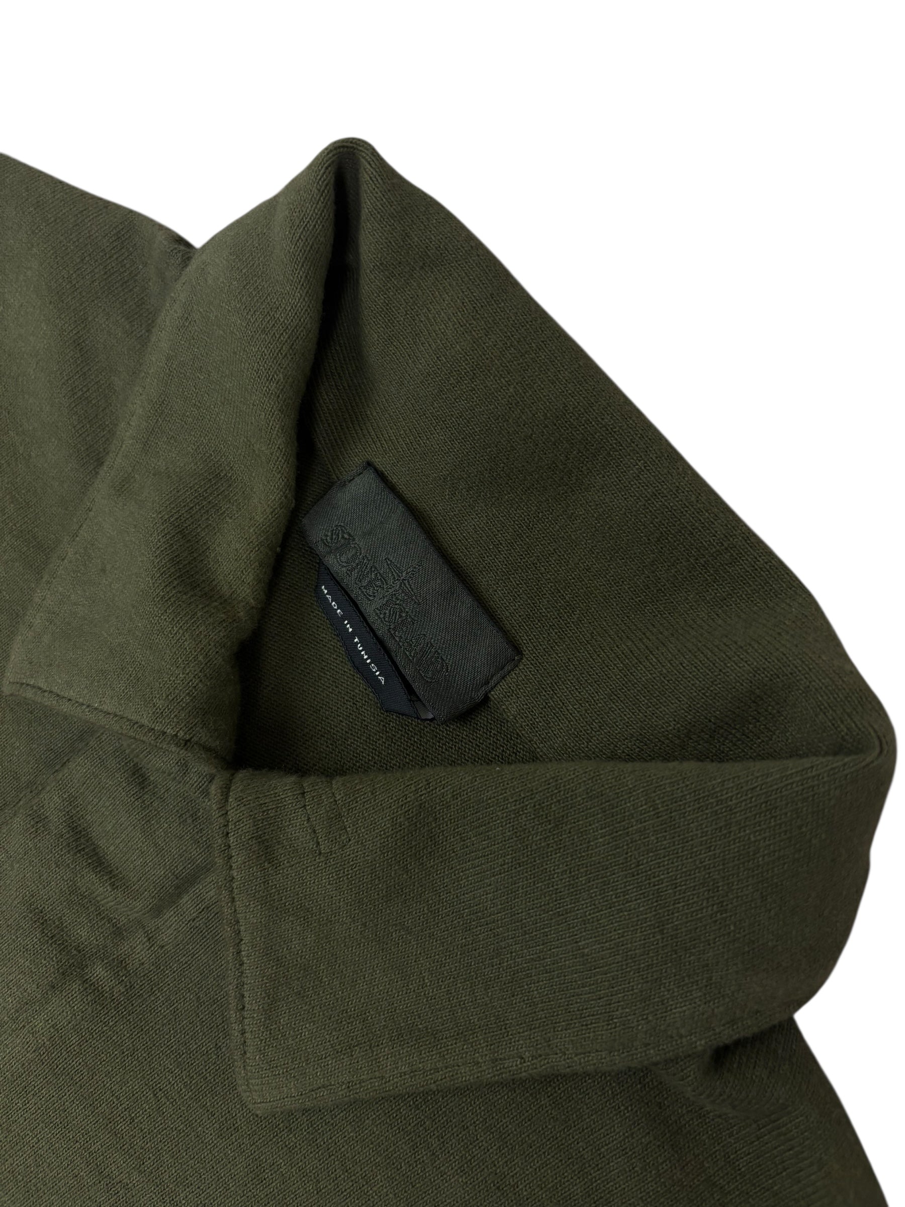 Polo Stone Island kaki taille M - Détail