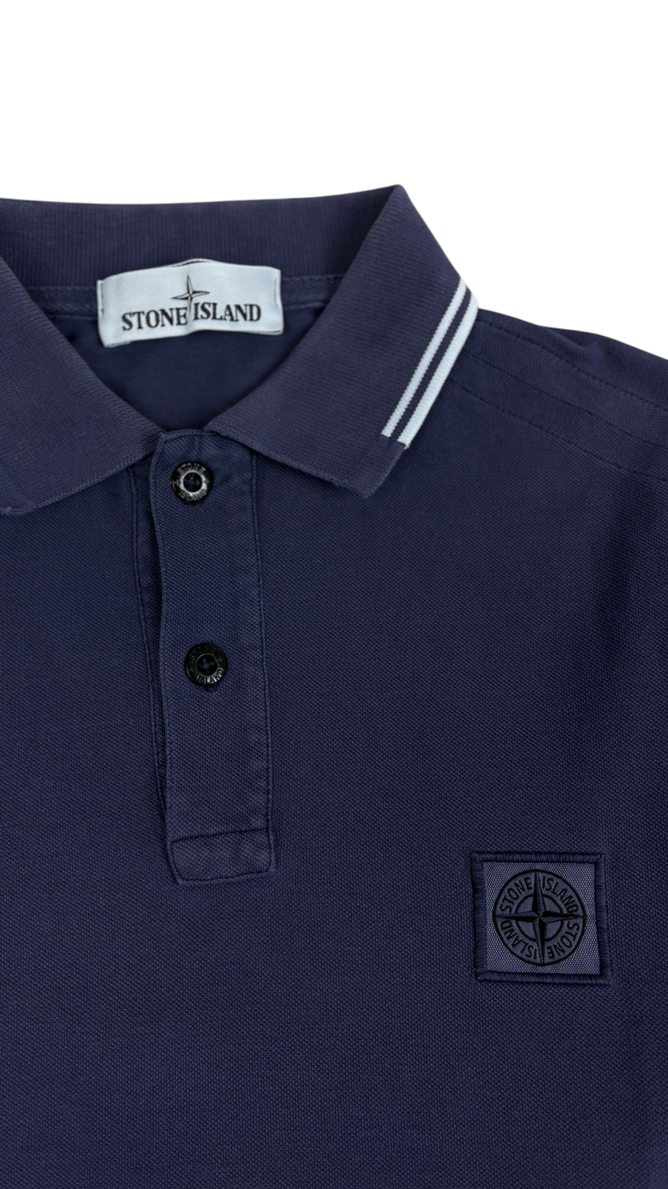 Polo Stone Island mauve taille S - Vue de dos