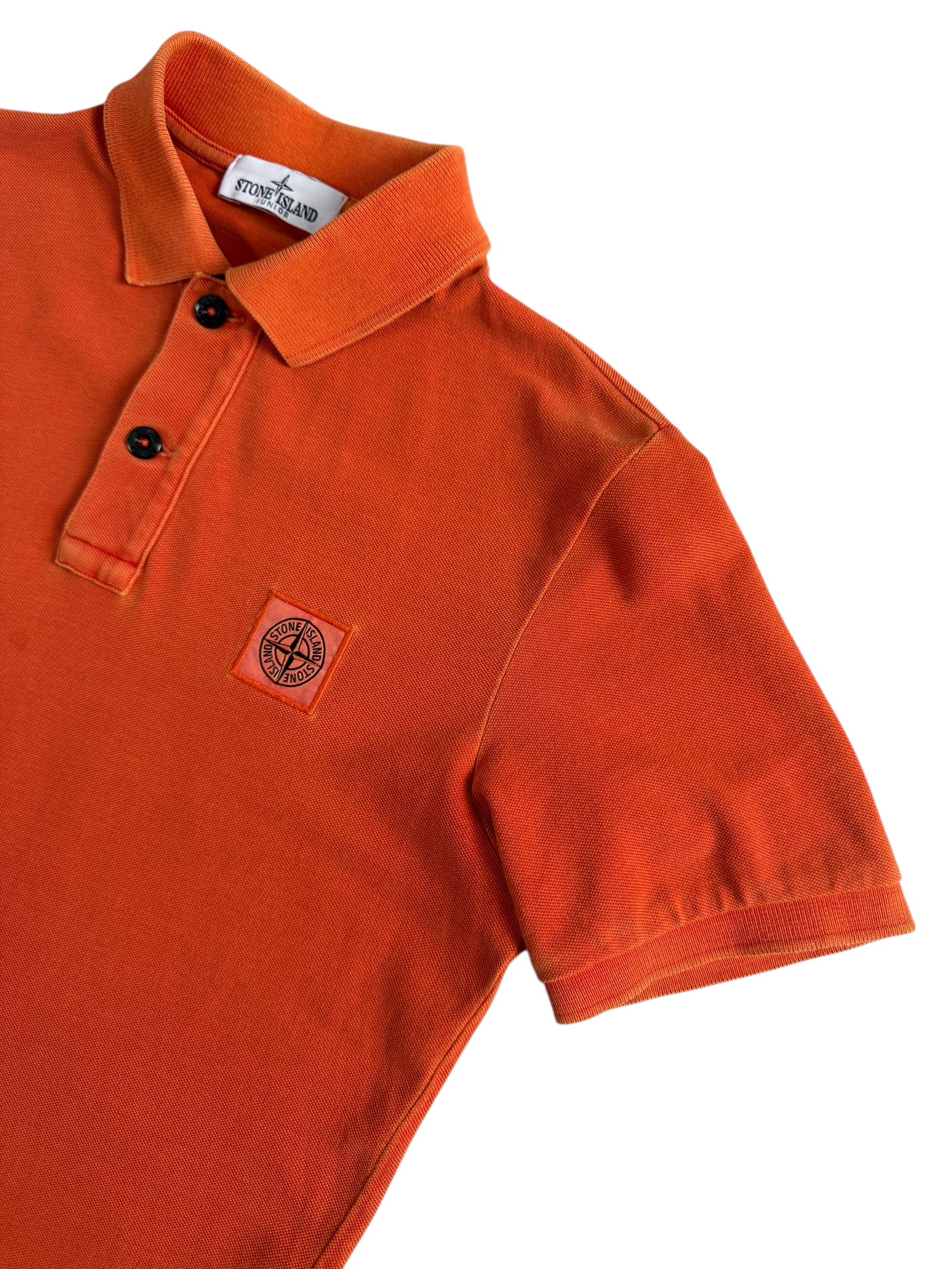 Polo Stone Island orange taille 12 ans - Vue de dos