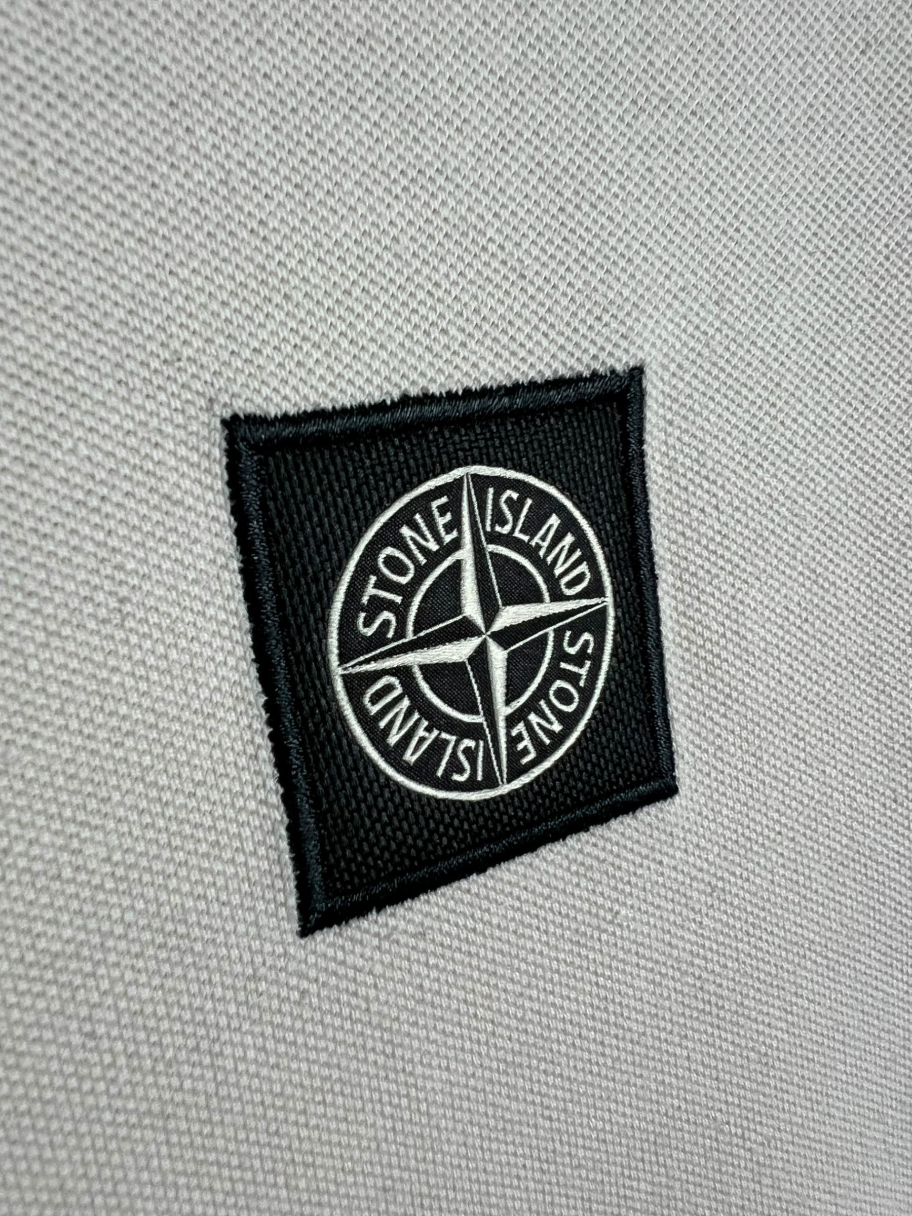 Polo Stone Island rose taille L - Vue côté