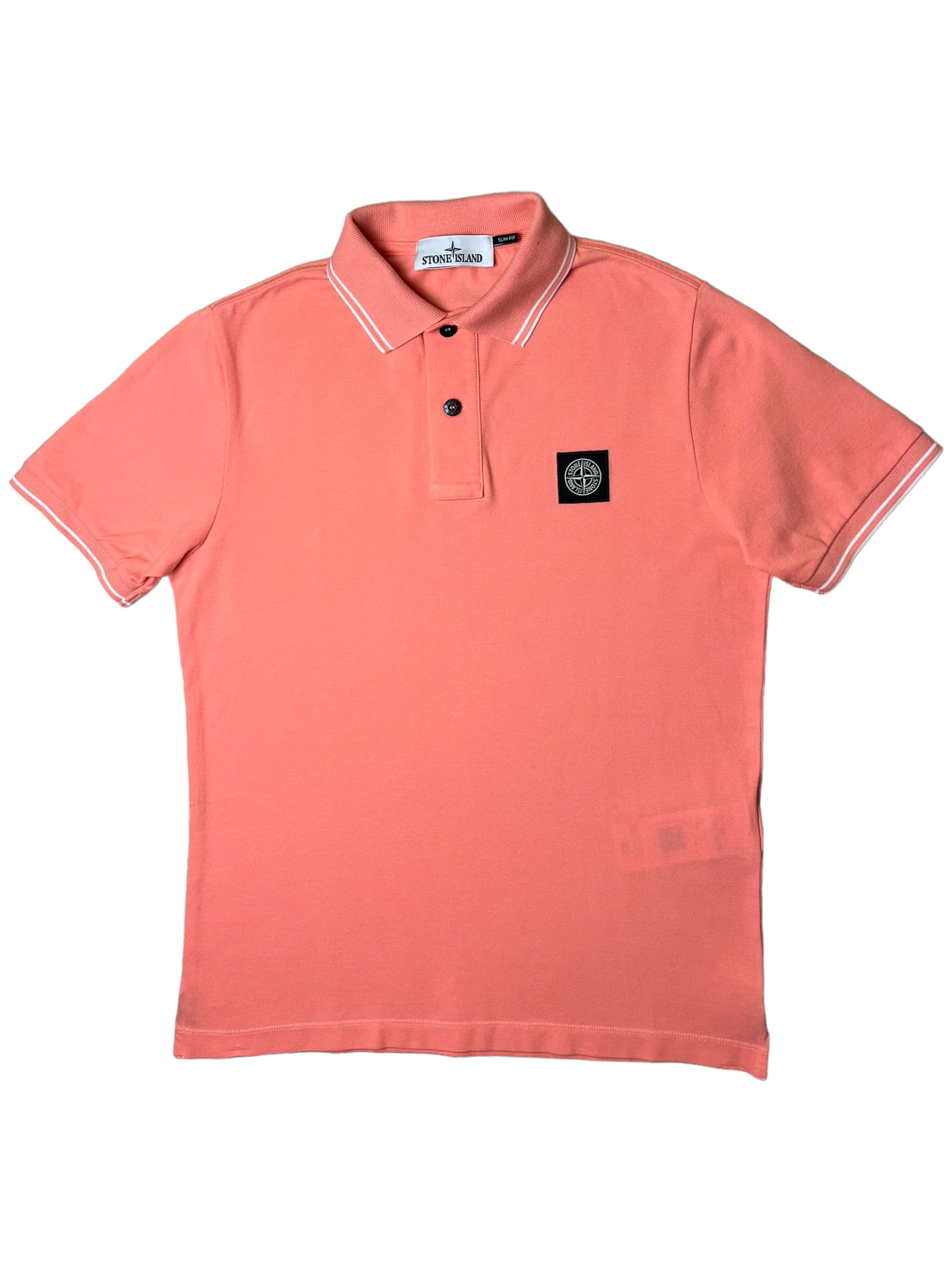 Polo Stone Island rose taille S - Vue de face