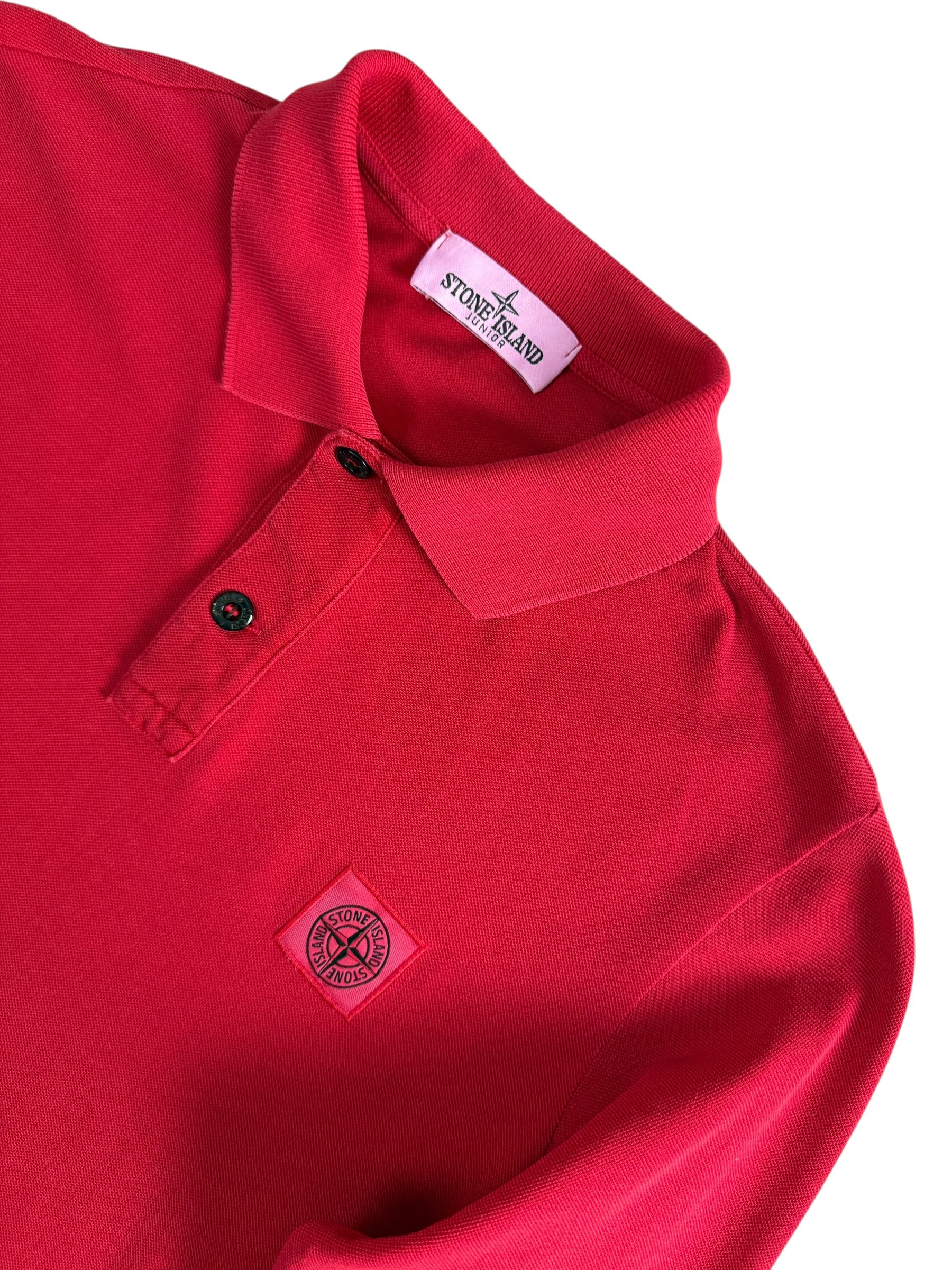 Polo Stone Island rouge taille XS - Vue de dos